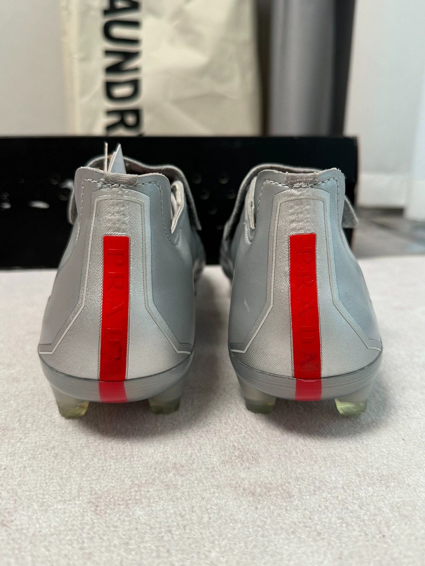 Prada Prada x Adidas Copa FG Space Silver 40.5/41.5 Size US 7.5 / EU 40-41 - 4 Thumbnail