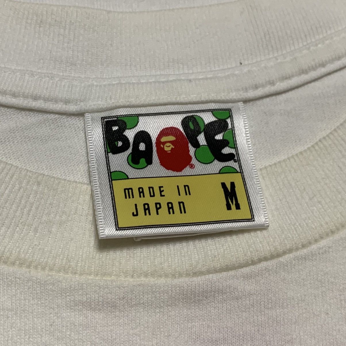Bape Bape Medium Bape Sta White Tee A Bathing Ape 2009 Size US M / EU 48-50 / 2 - 6 Thumbnail