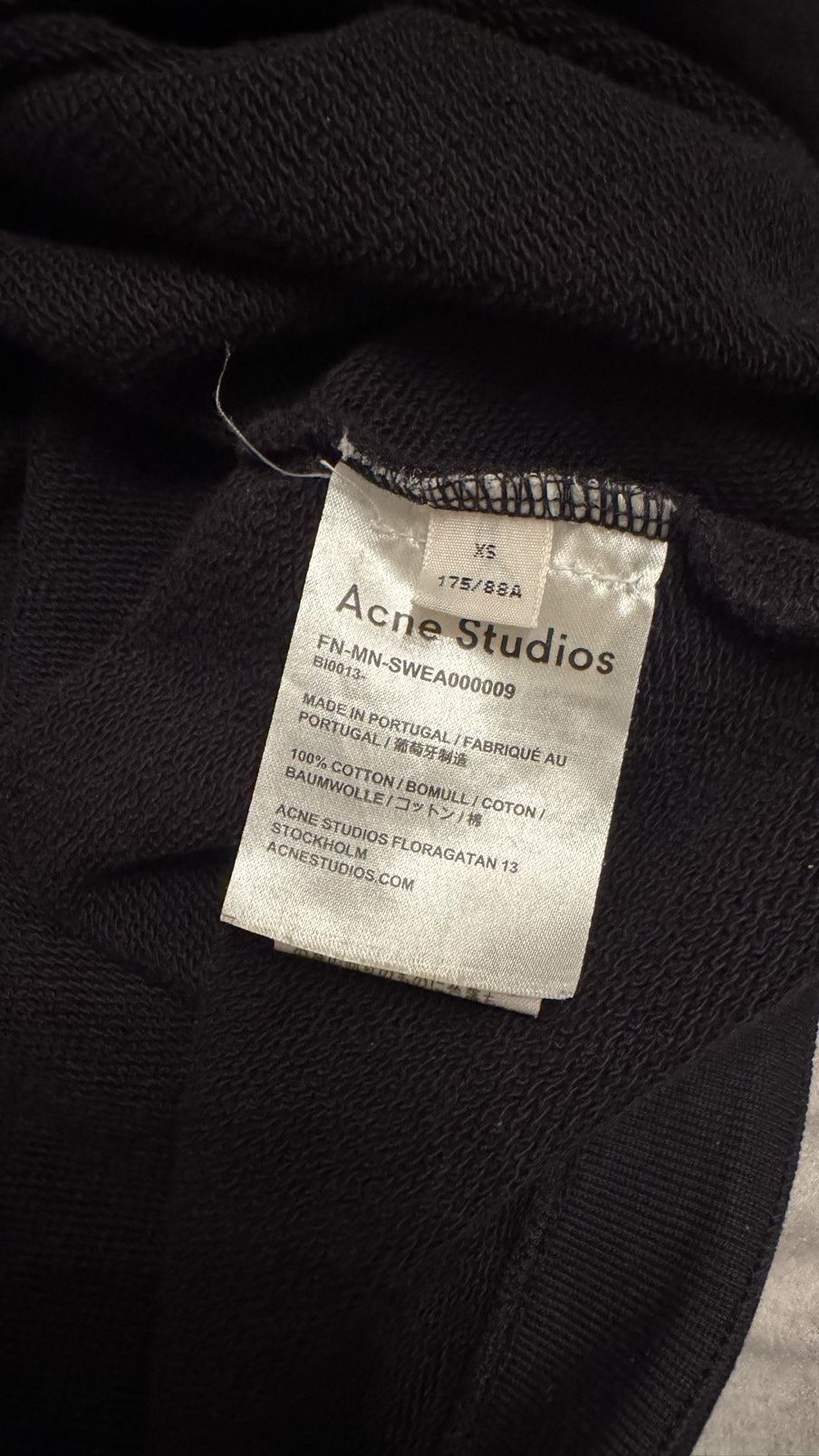 Acne Studios Acne studios Shortsleeve hoodie Size US S / EU 44-46 / 1 - 4 Thumbnail