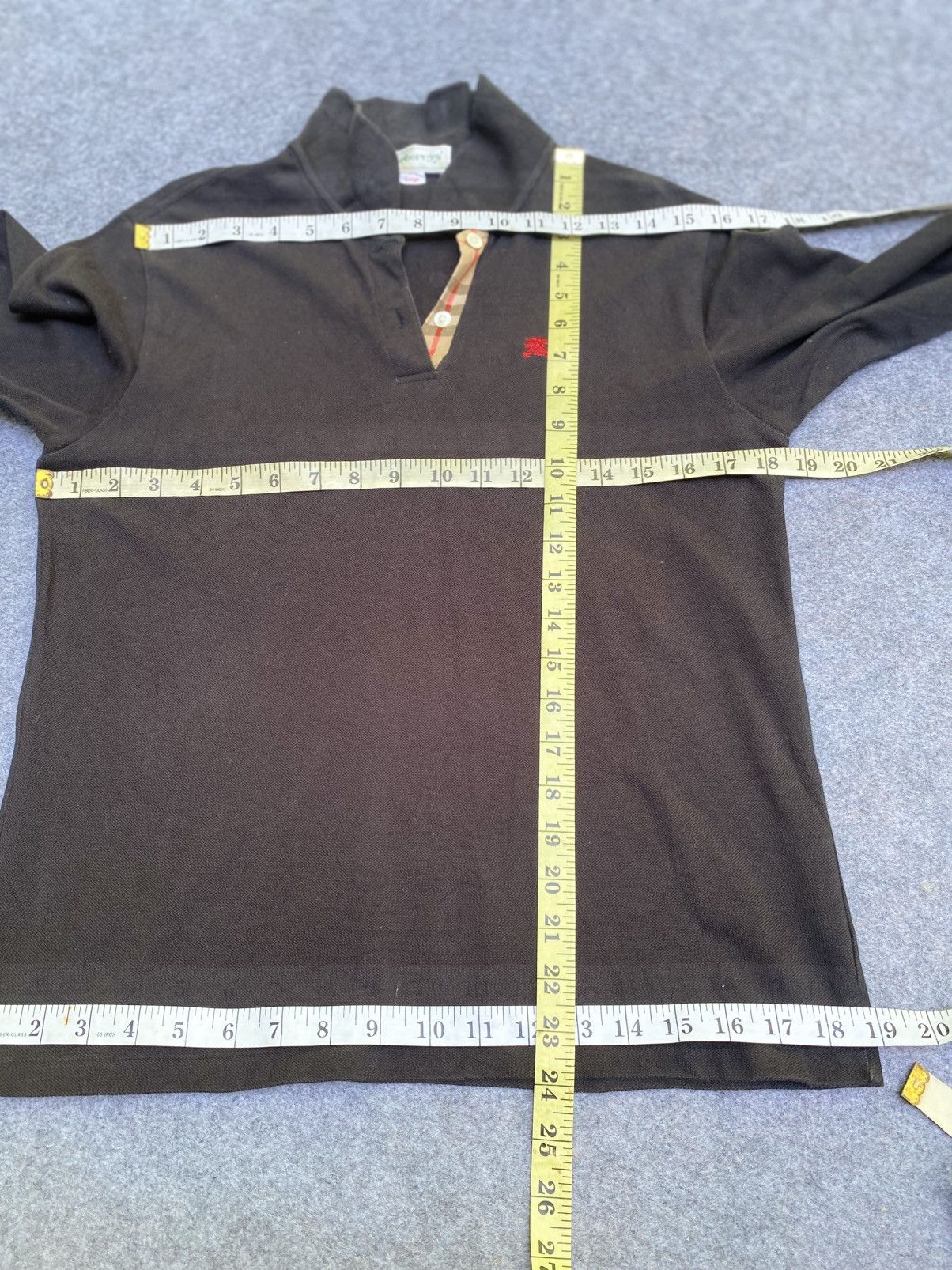 Burberry × Vintage Vintage burberrys polo long sleeve tshirt Size US L / EU 52-54 / 3 - 16 Thumbnail