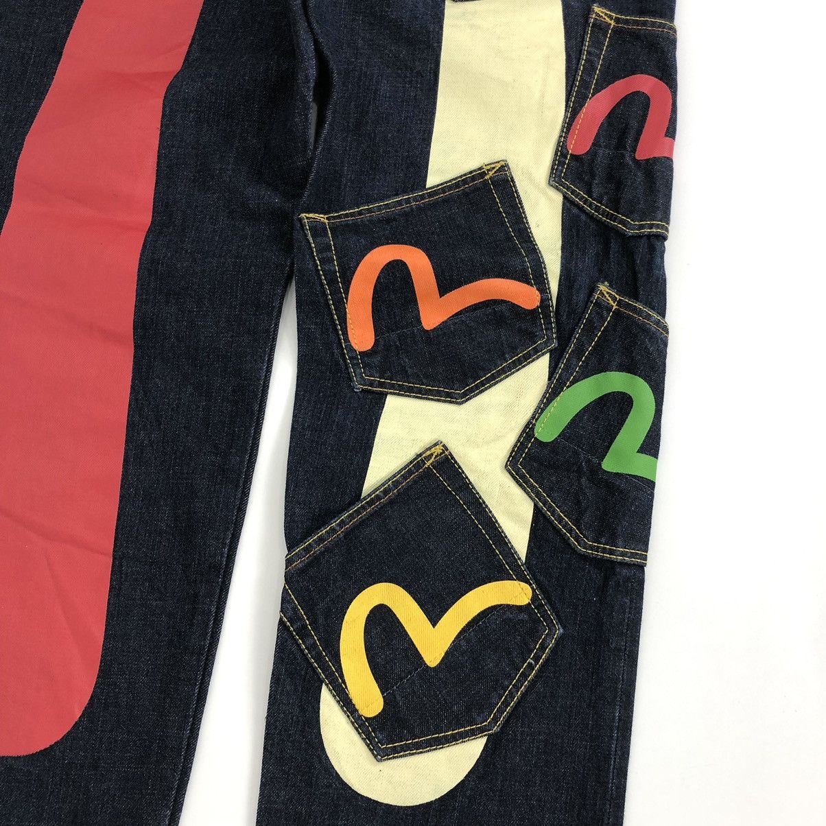 Evisu Rare🔥 Y2K Evisu Daicock Multi Pocket Selvedge Denim Jeans Size US 30 / EU 46 - 4 Thumbnail