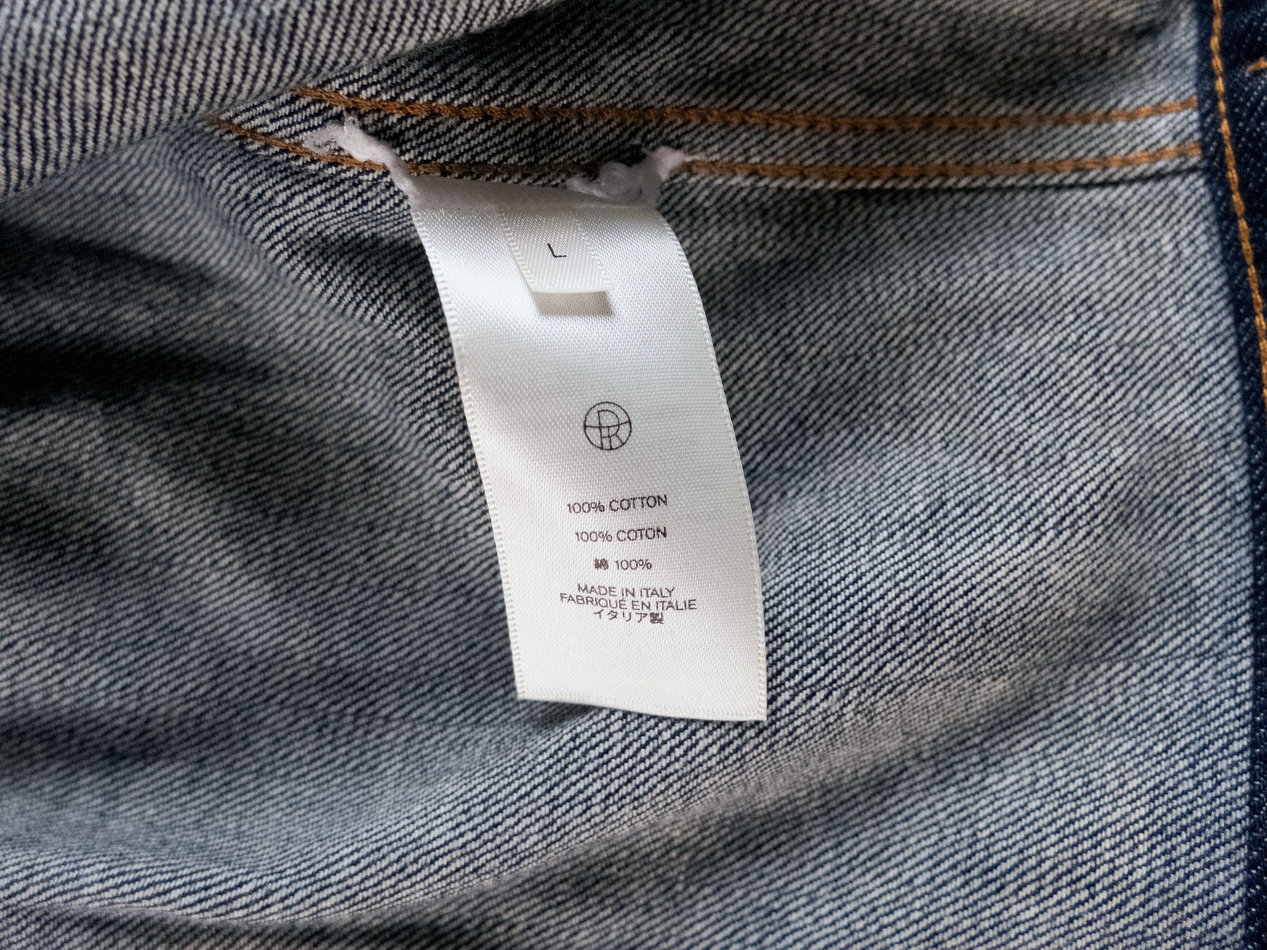 The Row THE ROW Ness navy blue oversized denim jacket Large q Size L / US 10 / IT 46 - 14 Thumbnail