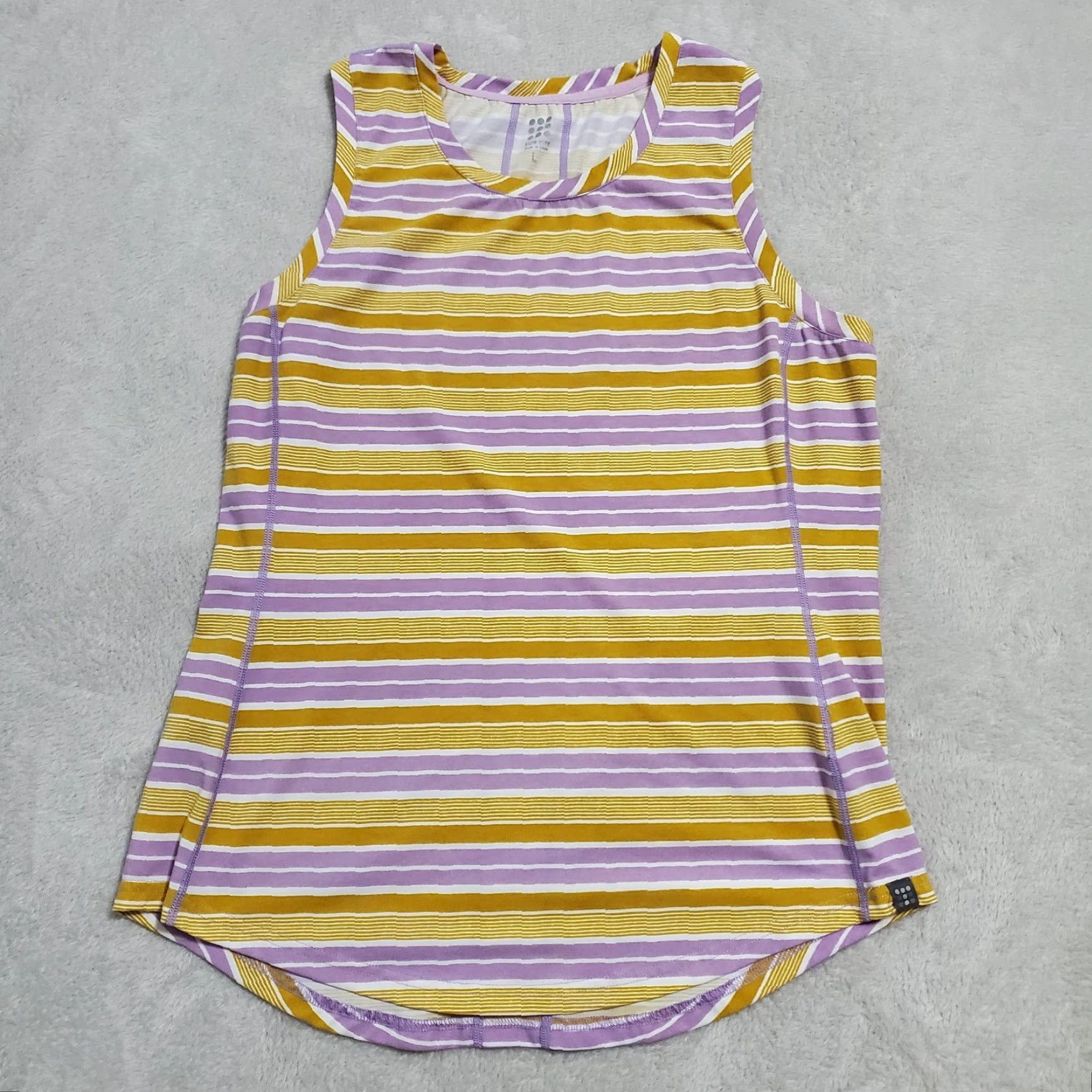 Vintage VINTAGE Title Nine Top Women L Purple Orange Striped Sleeveless Tank Rounded Hem Size L / US 10 / IT 46 - 2 Thumbnail