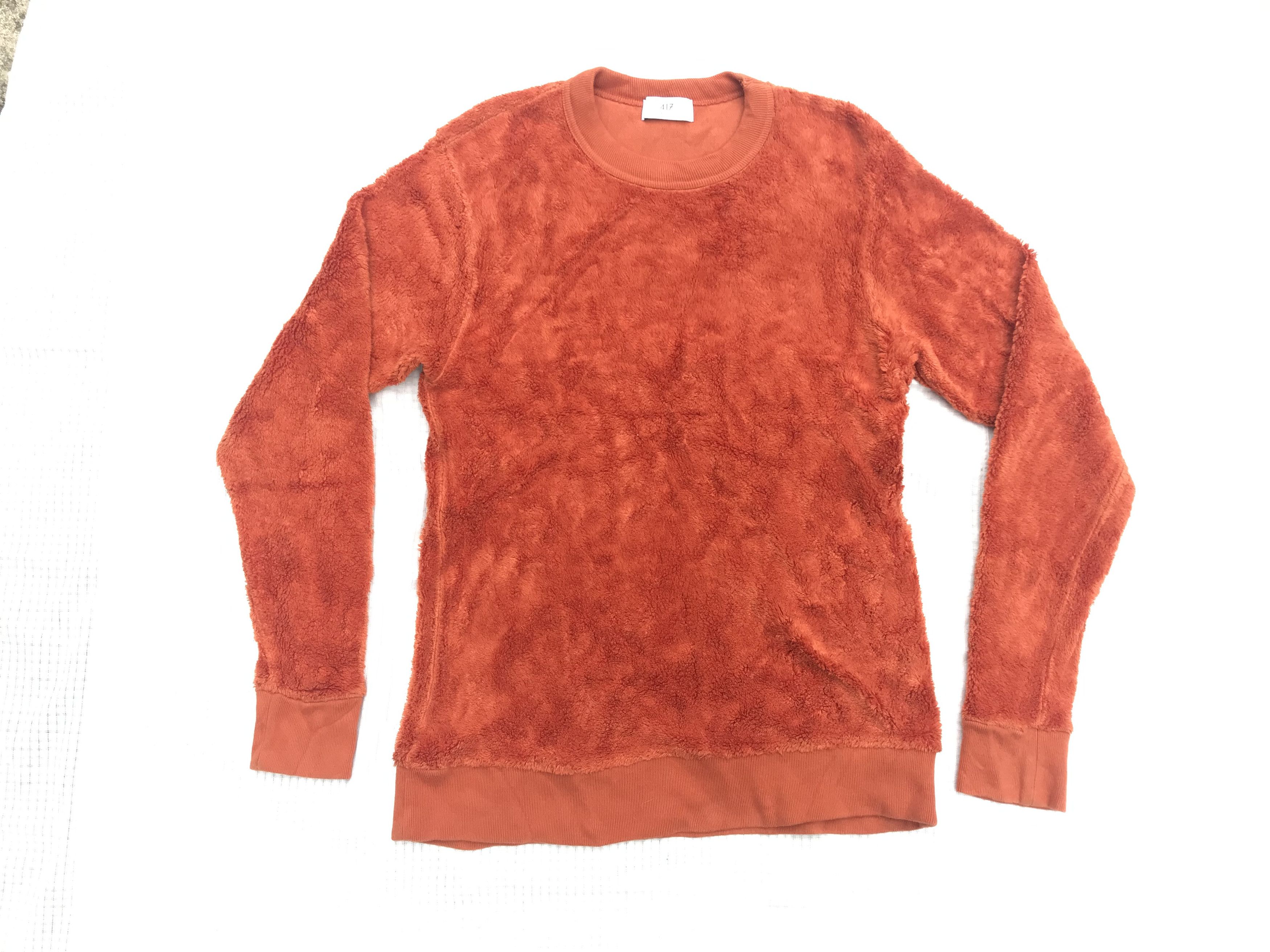 Edifice Japan (J207) Edifice 417 Japan Orange Fuzzy Fleece Sweatshirt Sz L Size US M / EU 48-50 / 2 - 1 Thumbnail