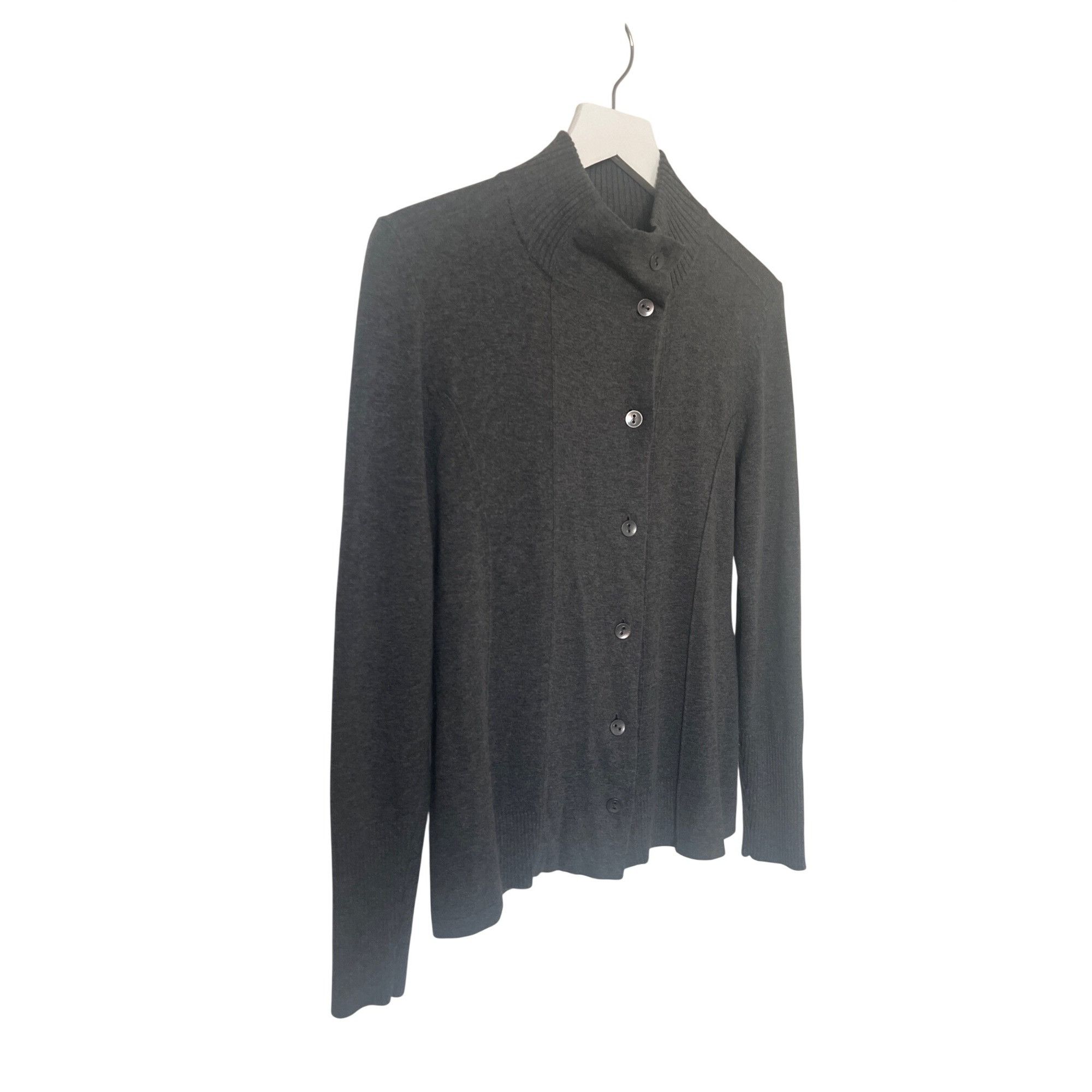Eileen Fisher Eileen Fisher Organic Cotton Cashmere Blend Button-Front Car Size XS / US 0-2 / IT 36-38 - 2 Thumbnail