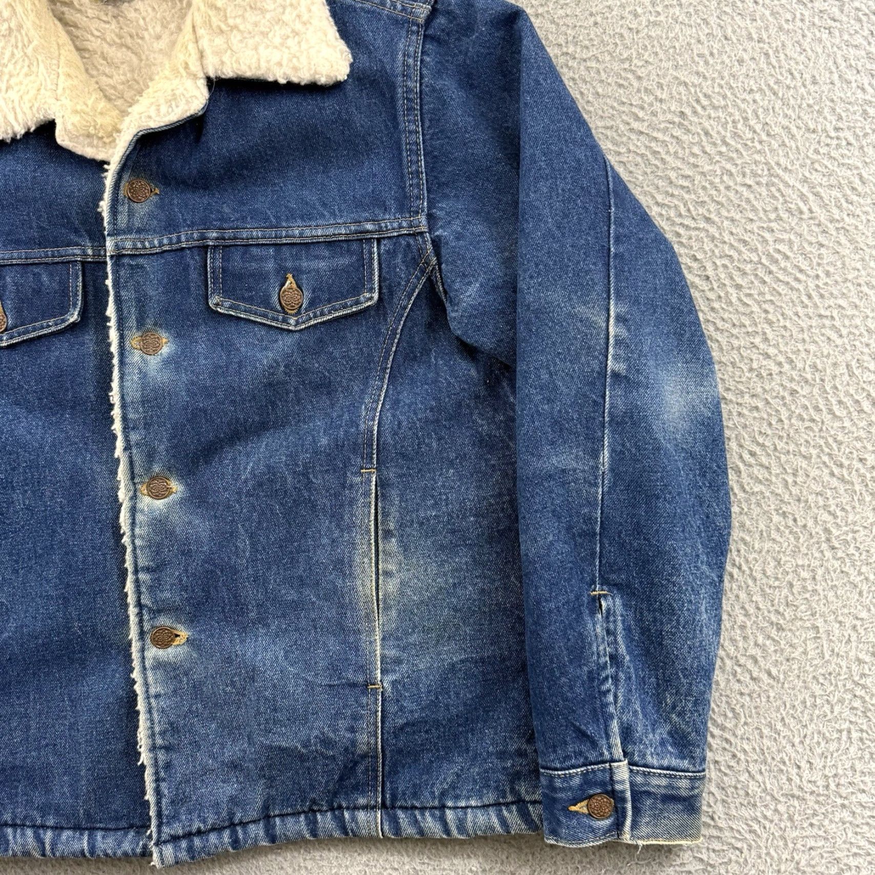 Vintage VINTAGE Big Mac Denim Jacket Mens Large Blue 80s Trucker Sherpa Lined Western USA Jacket Size US L / EU 52-54 / 3 - 5 Thumbnail