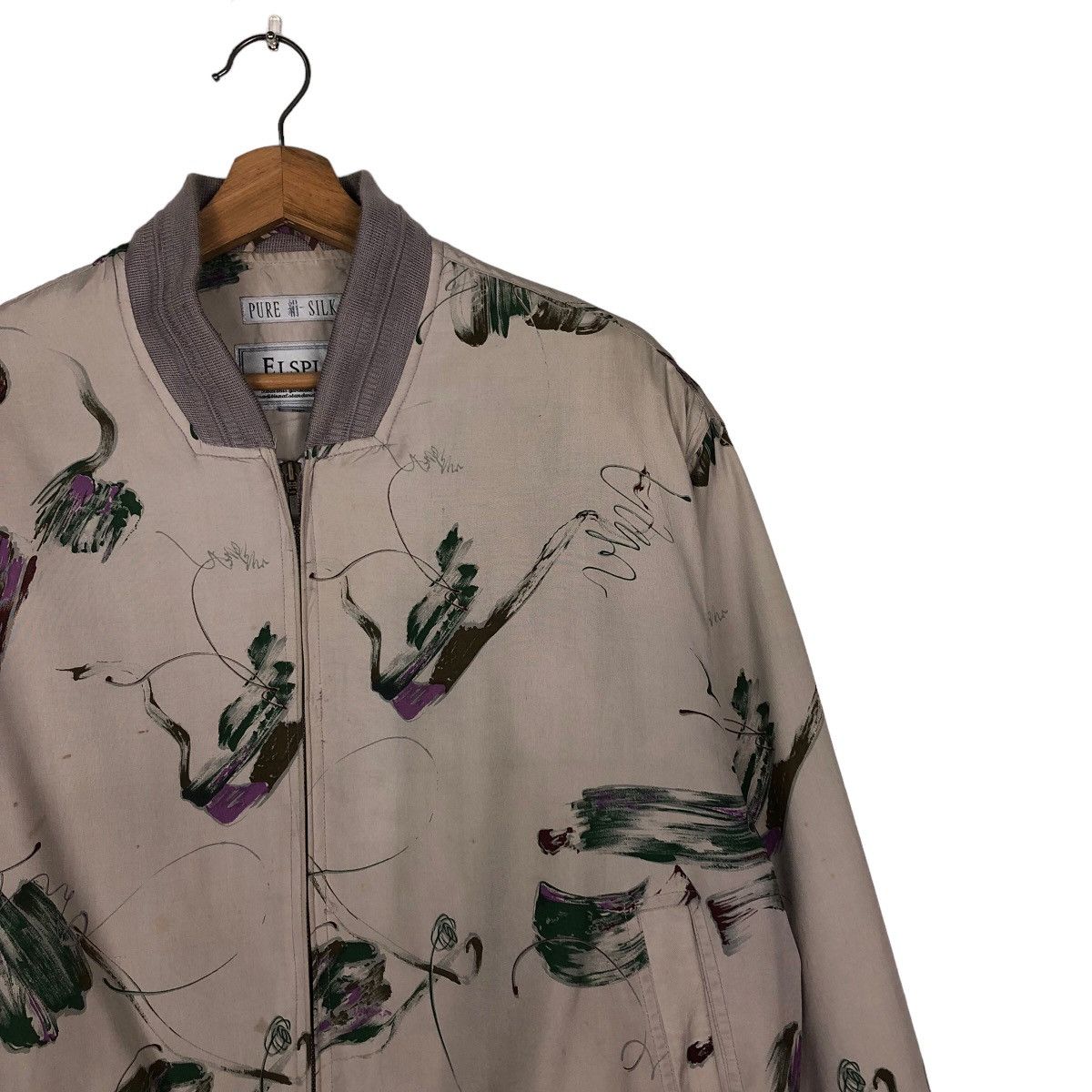 Japanese Brand 🔥Vintage Bomber Jacket Pure Silk Elspia Issey Miyake Size US M / EU 48-50 / 2 - 6 Thumbnail