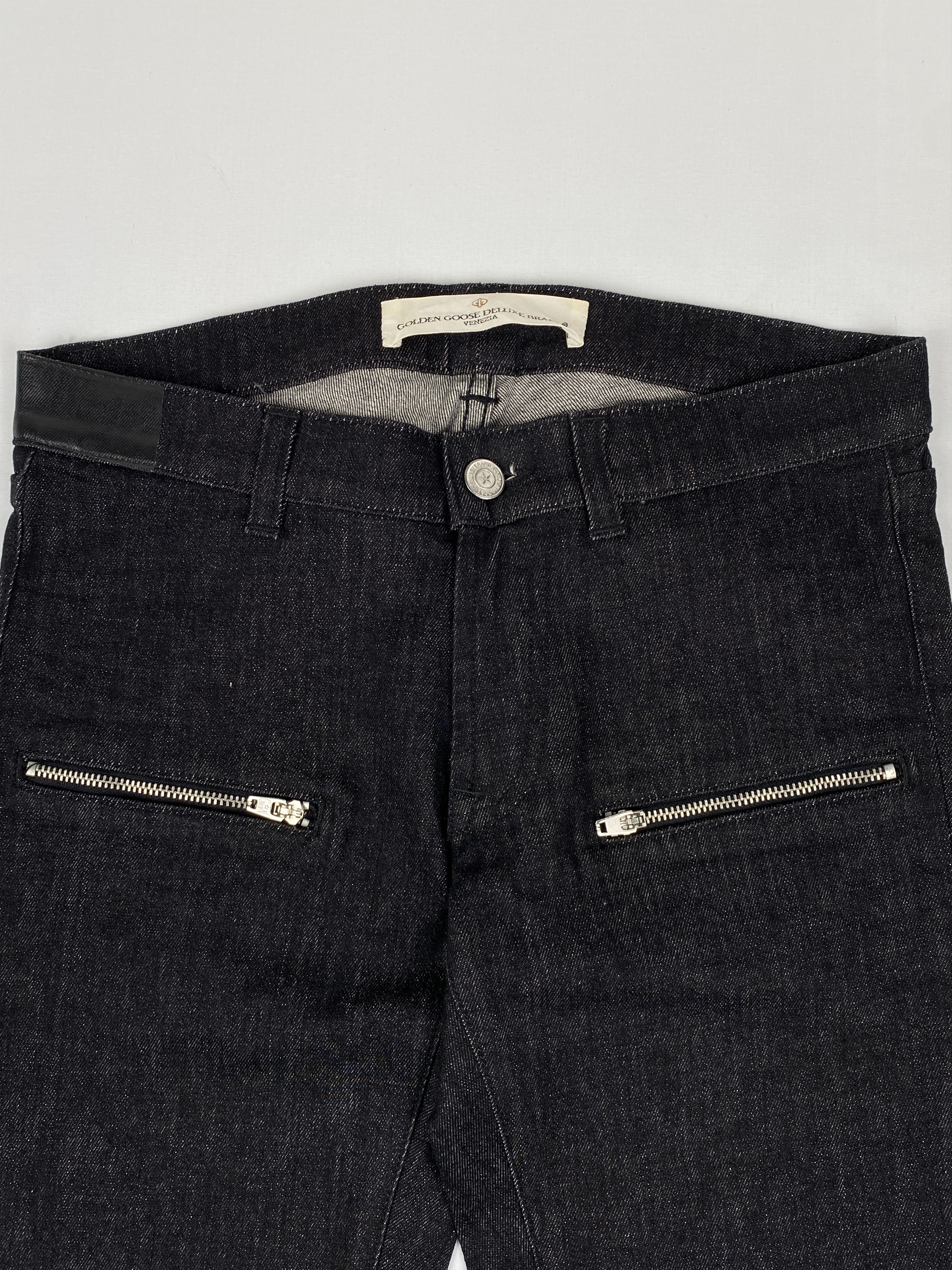 Golden Goose Deluxe Brand 2009 Ankle Zip Black Denim Size US 28 / EU 44 - 3 Thumbnail