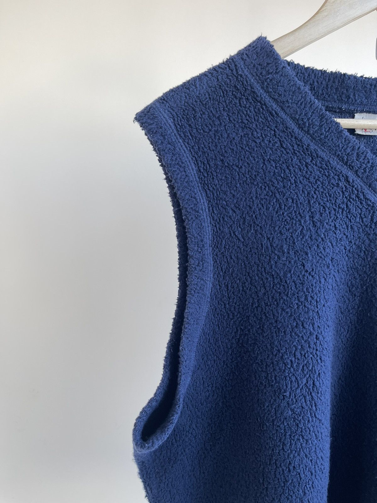Stussy Surplus Gear VNeck Cotton Fleece Sherpa Vest Vintage 80s 90s Size US L / EU 52-54 / 3 - 4 Thumbnail