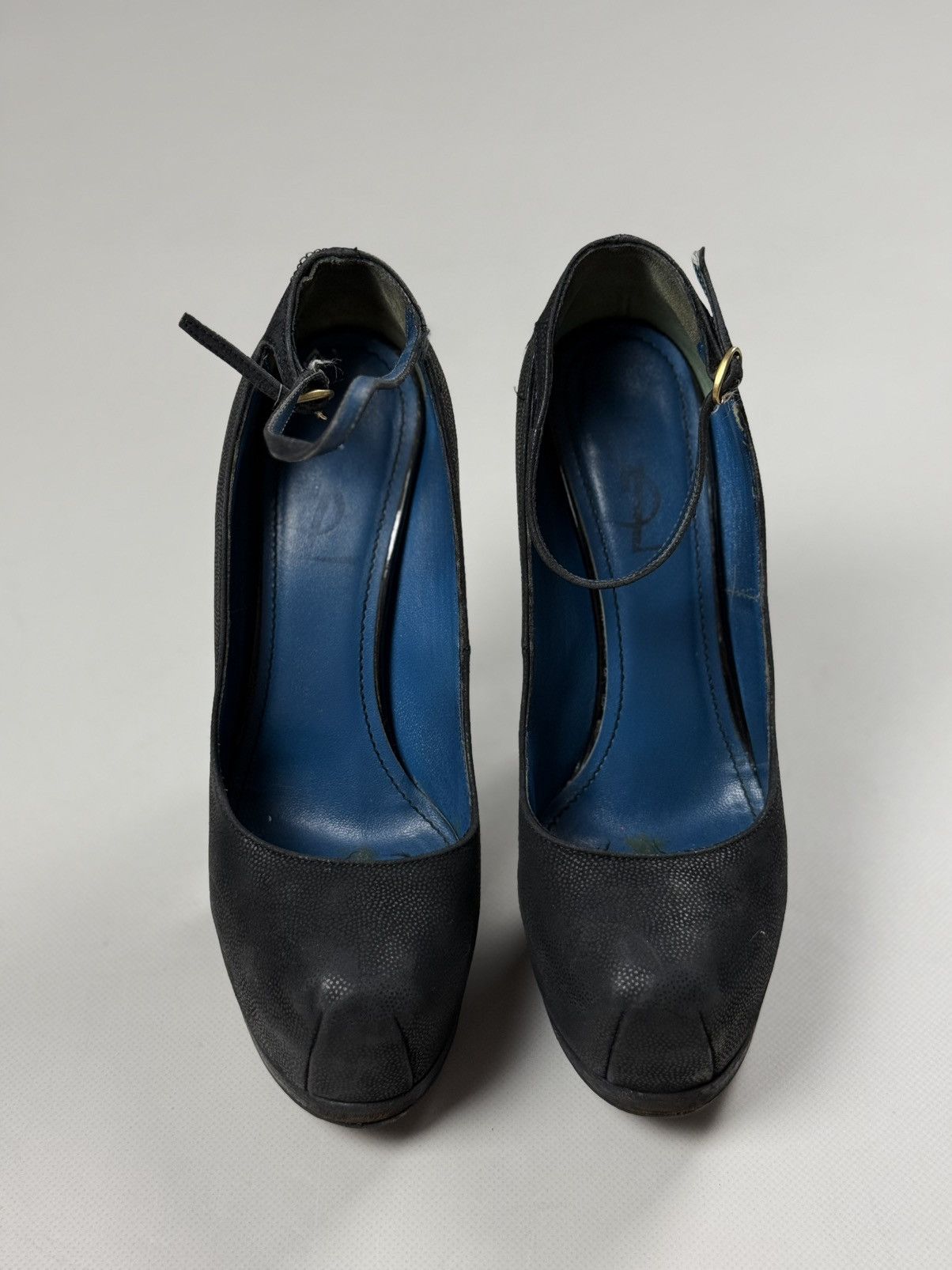 Vintage × Yves Saint Laurent YSL Yves Saint Laurent Vintage Ladies Leather Platform Heels Size US 6.5 / IT 36.5 - 7 Thumbnail