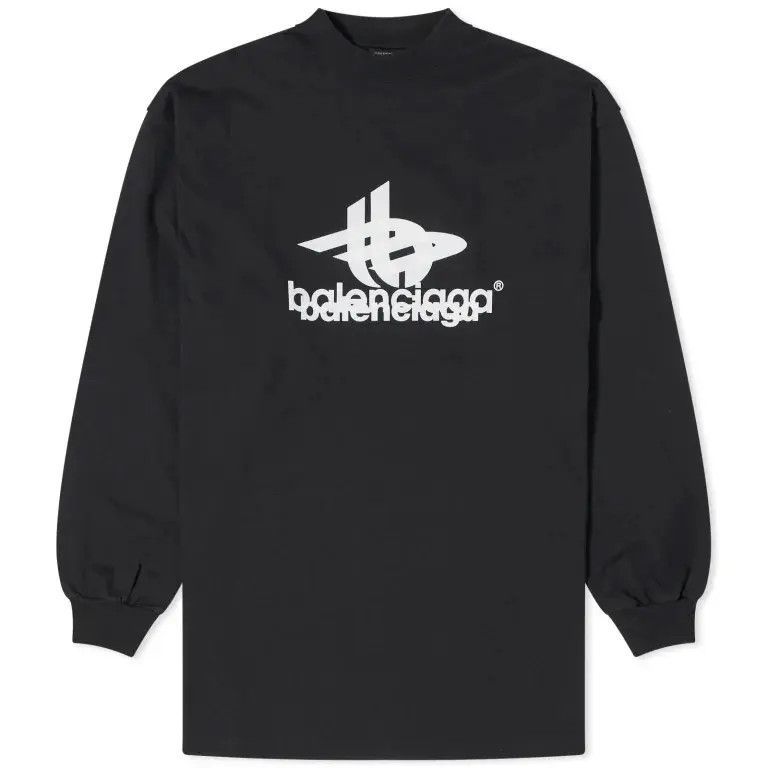 Balenciaga o1bcso1str1224 Layered Sports Long Sleeve T- Shirt Size US S / EU 44-46 / 1 - 1 Thumbnail