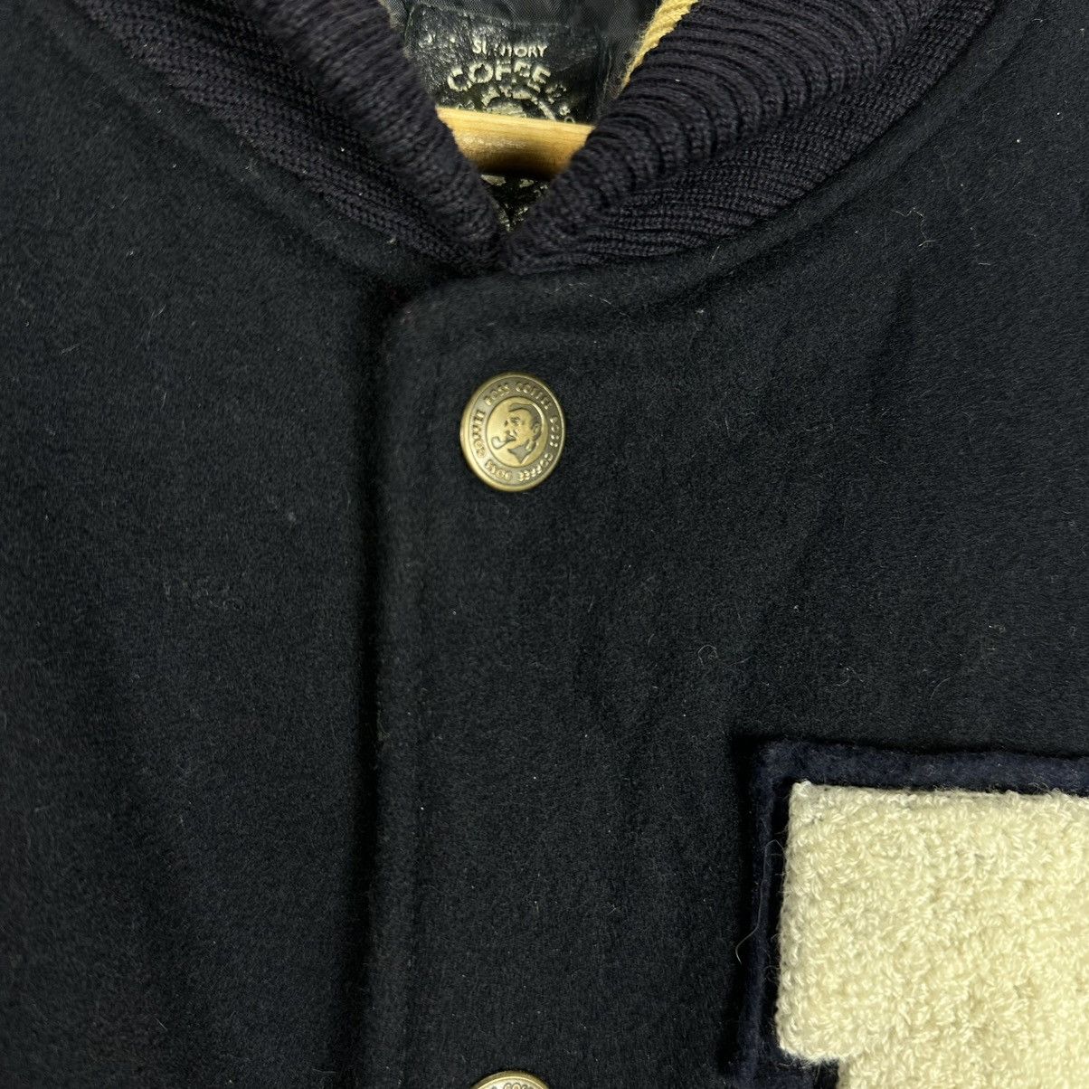 Japanese Brand SUNTORY BOSS COFFEE VARSITY JACKET Size US L / EU 52-54 / 3 - 7 Thumbnail