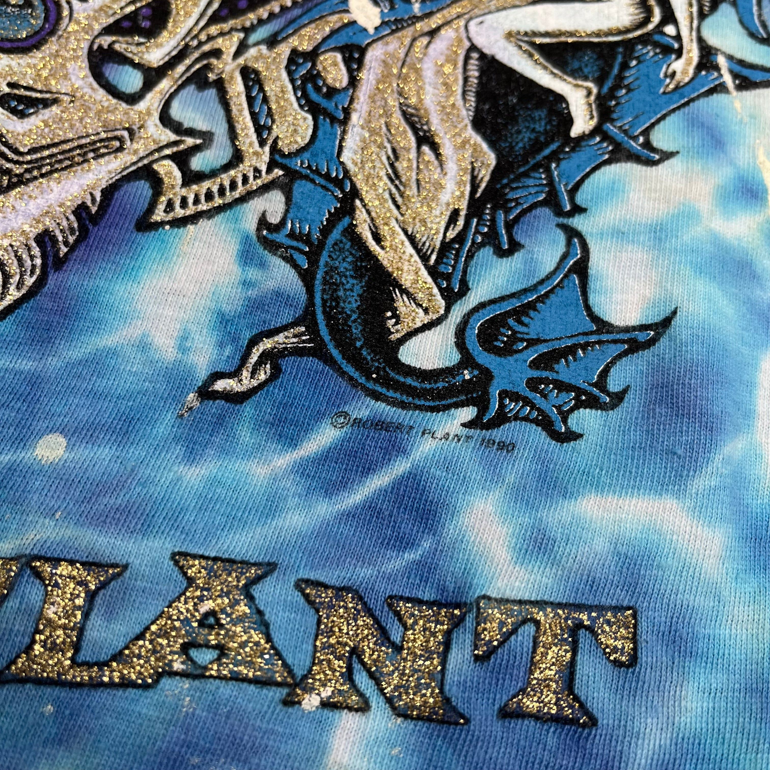 Vintage 1990 Robert Plant Canadian Tour Tie Dye Tee XL Size US XL / EU 56 / 4 - 5 Thumbnail
