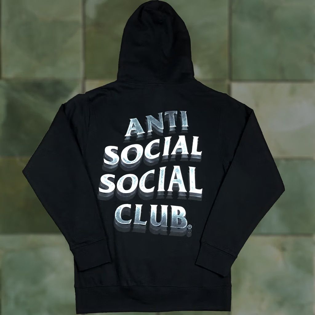 Anti Social Social Club VINTAGE Anti Social Social Club ASSC Metal Steel Logo 747K Black Hoodie Adult Small Size US S / EU 44-46 / 1 - 1 Thumbnail