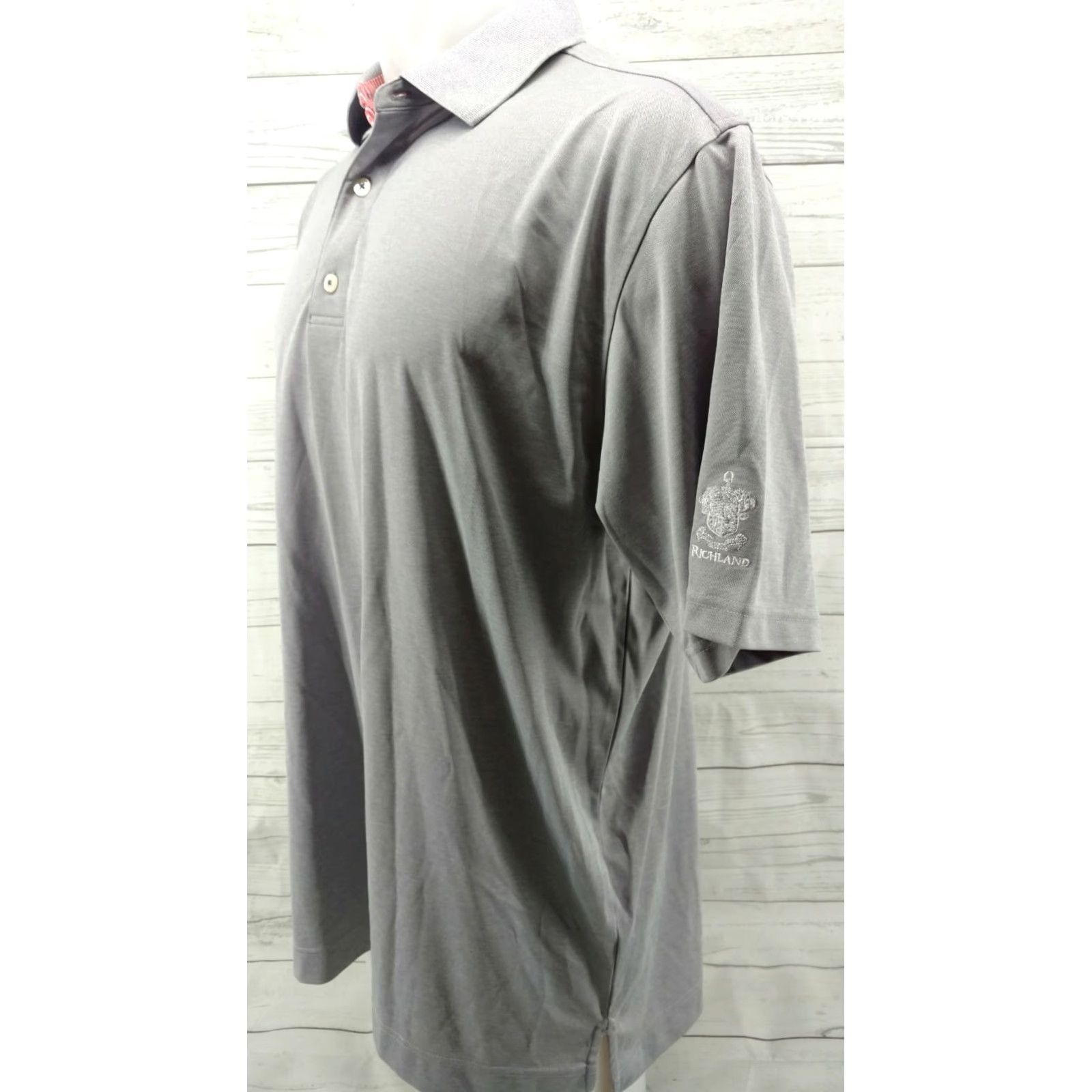 Footjoy Footjoy Mens XL Gray Richland Golf Polo Shirt Size US XL / EU 56 / 4 - 2 Thumbnail