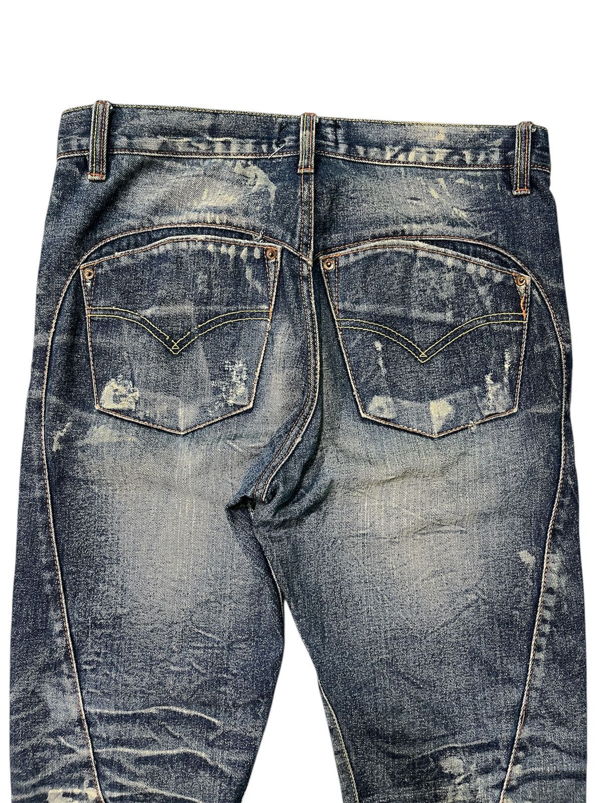 The Real McCoy's Mr.Mccoy Distressed Flare Denim Size US 30 / EU 46 - 5 Thumbnail