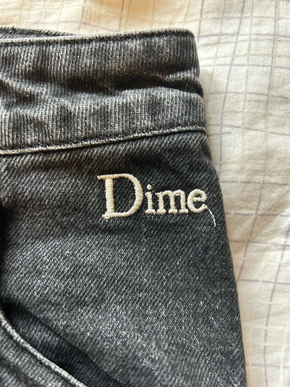Dime Dime Cross Stitch Denim - Black Size US 30 / EU 46 - 2 Thumbnail