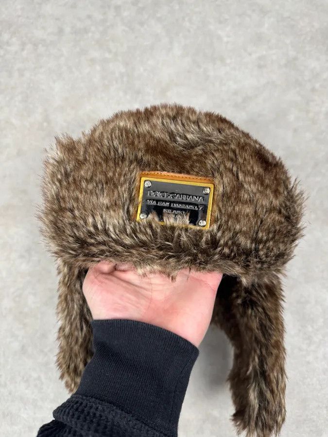 Dolce & Gabbana 2000s Dolce & Gabbana Fur Chapka Hat Size ONE SIZE - 3 Thumbnail