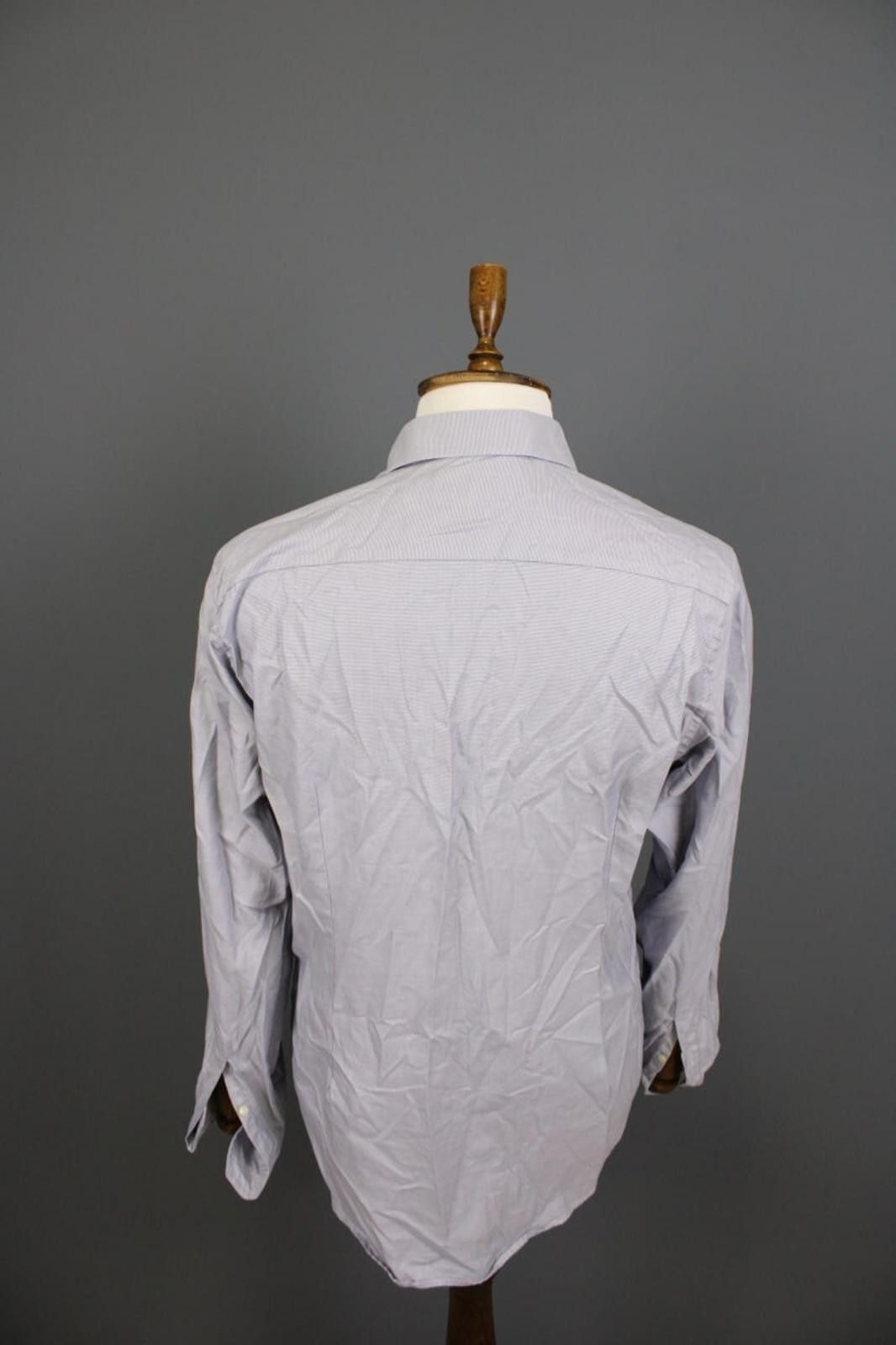 Eton Eton Slim Fit Blue Luxury Dress Shirt Size 43 / 17 / XL Size US M / EU 48-50 / 2 - 8 Thumbnail