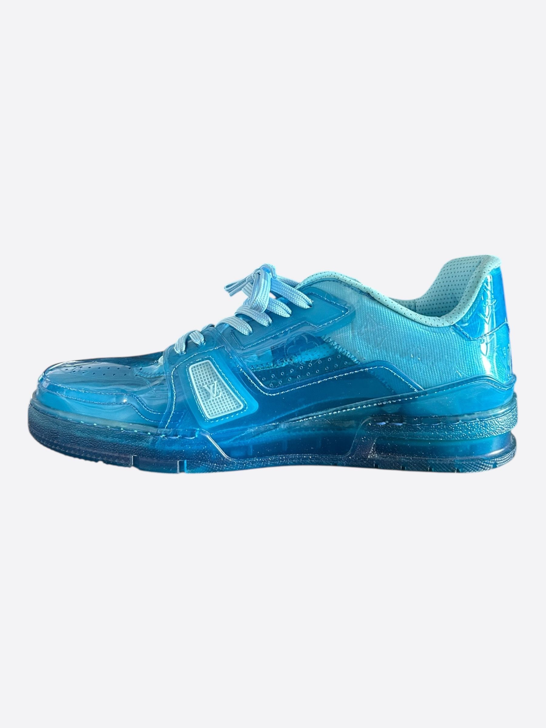 Louis Vuitton Louis Vuitton Blue Transparent Trainers Size US 10.5 / EU 43-44 - 6 Thumbnail