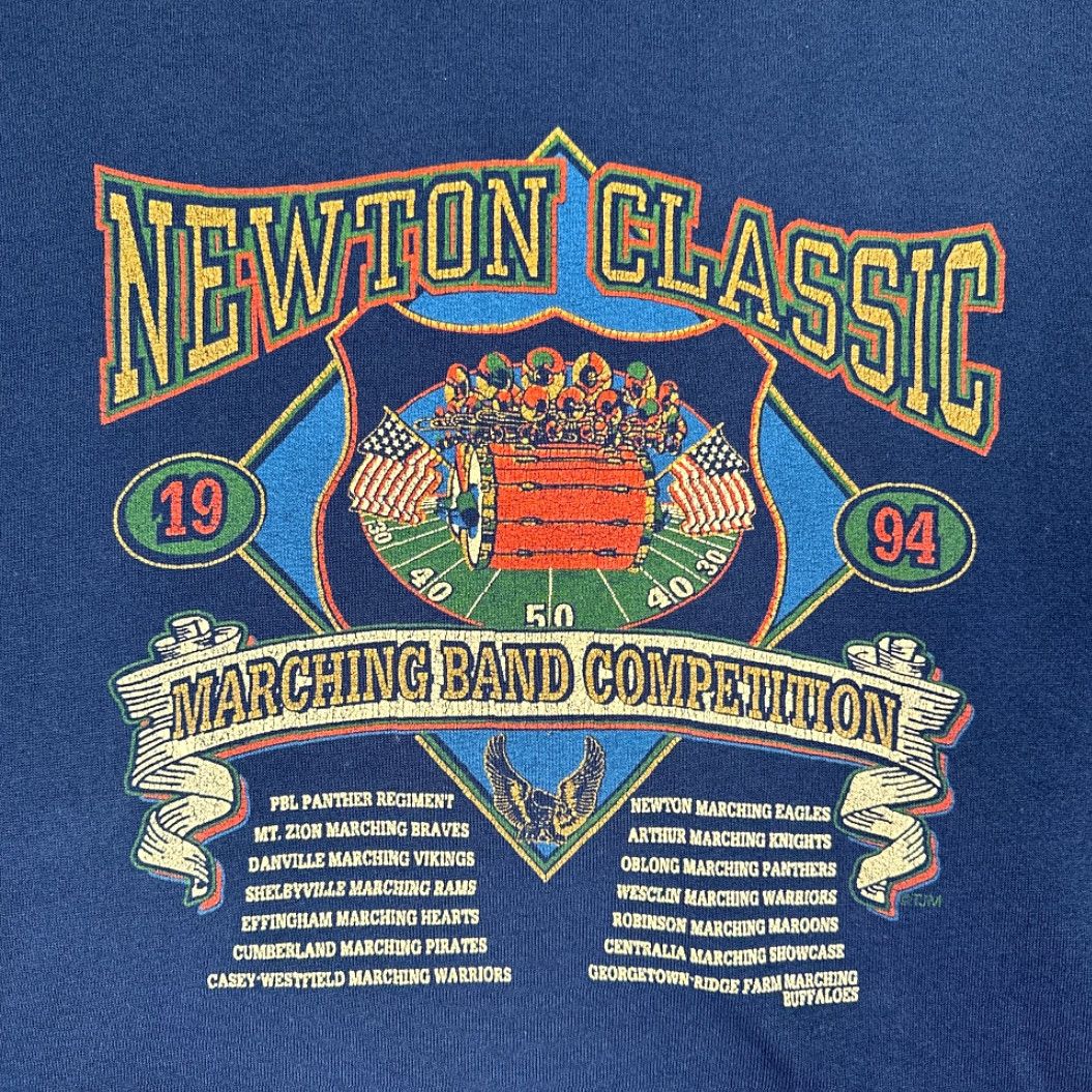 Jerzees VINTAGE Jerzees Marching Band Sweater Shirt Adult EXTRA LARGE Blue 90s Graphic Print Cotton Blend Crew Neck Long Sleeve Pullover USA Mens XL Size US XL / EU 56 / 4 - 2 Thumbnail