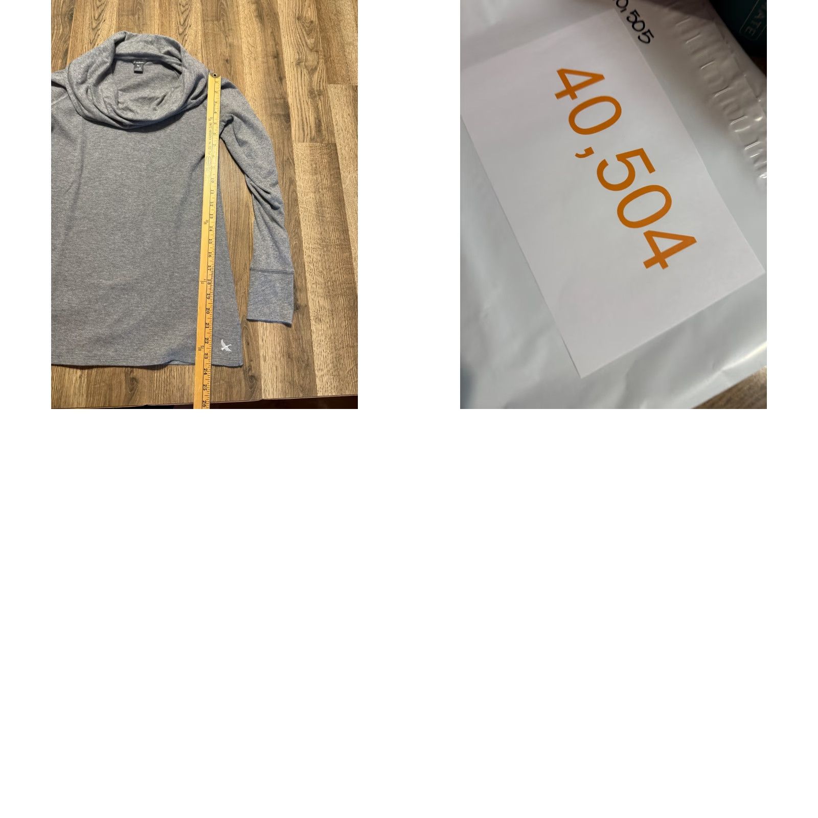 Eddie Bauer Eddie Bauer Shirt Women's Small Gray Long Sleeve Turtleneck Pullover Casual Knit Cotton Modern Basic (Size: S) Mens? Girls? Wait. Size S / US 4 / IT 40 - 8 Thumbnail