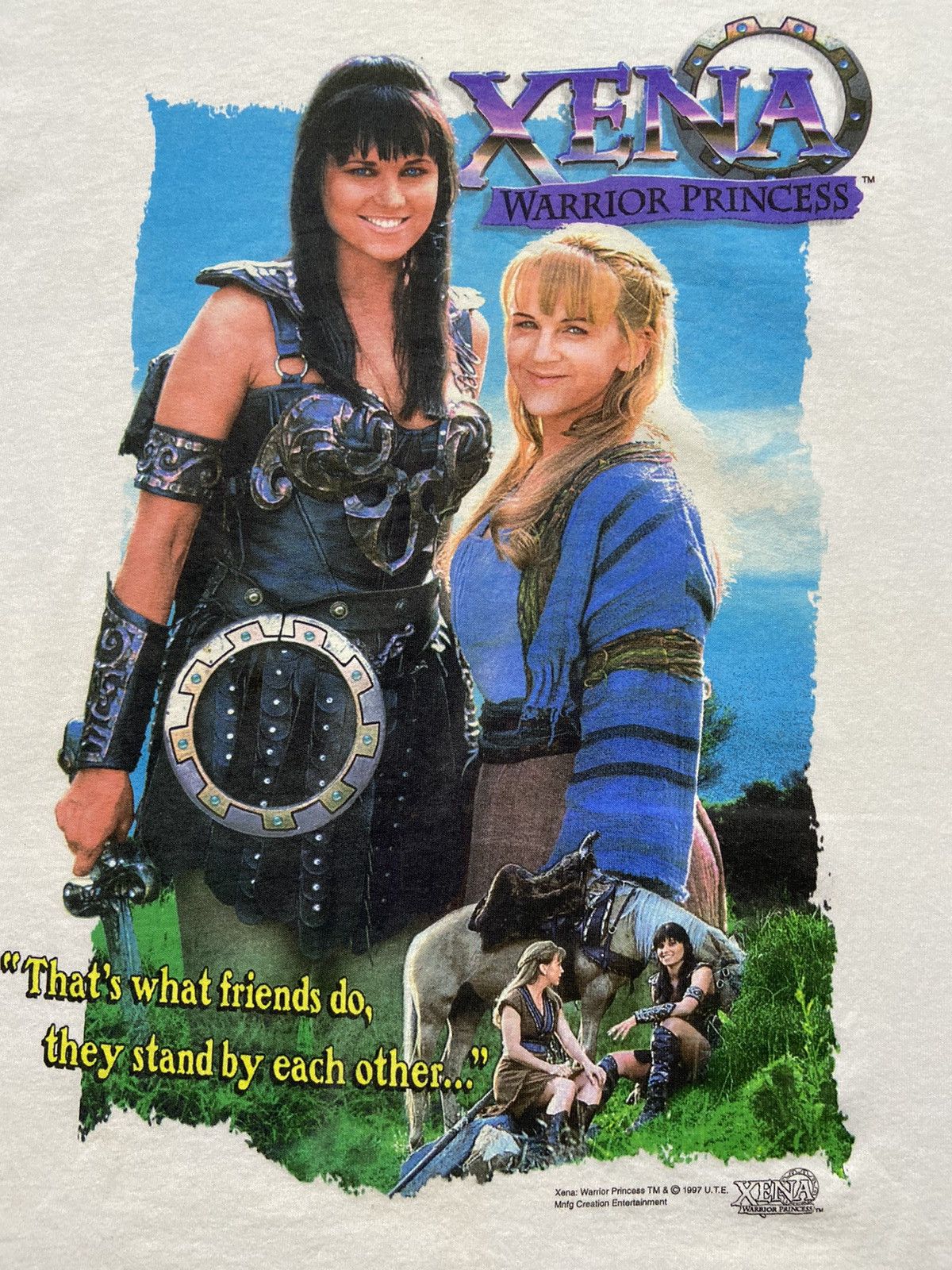 Vintage 1997 Xena Warrior Princess TV Show Promo T-Shirt XL VTG 90s Size US XL / EU 56 / 4 - 2 Thumbnail
