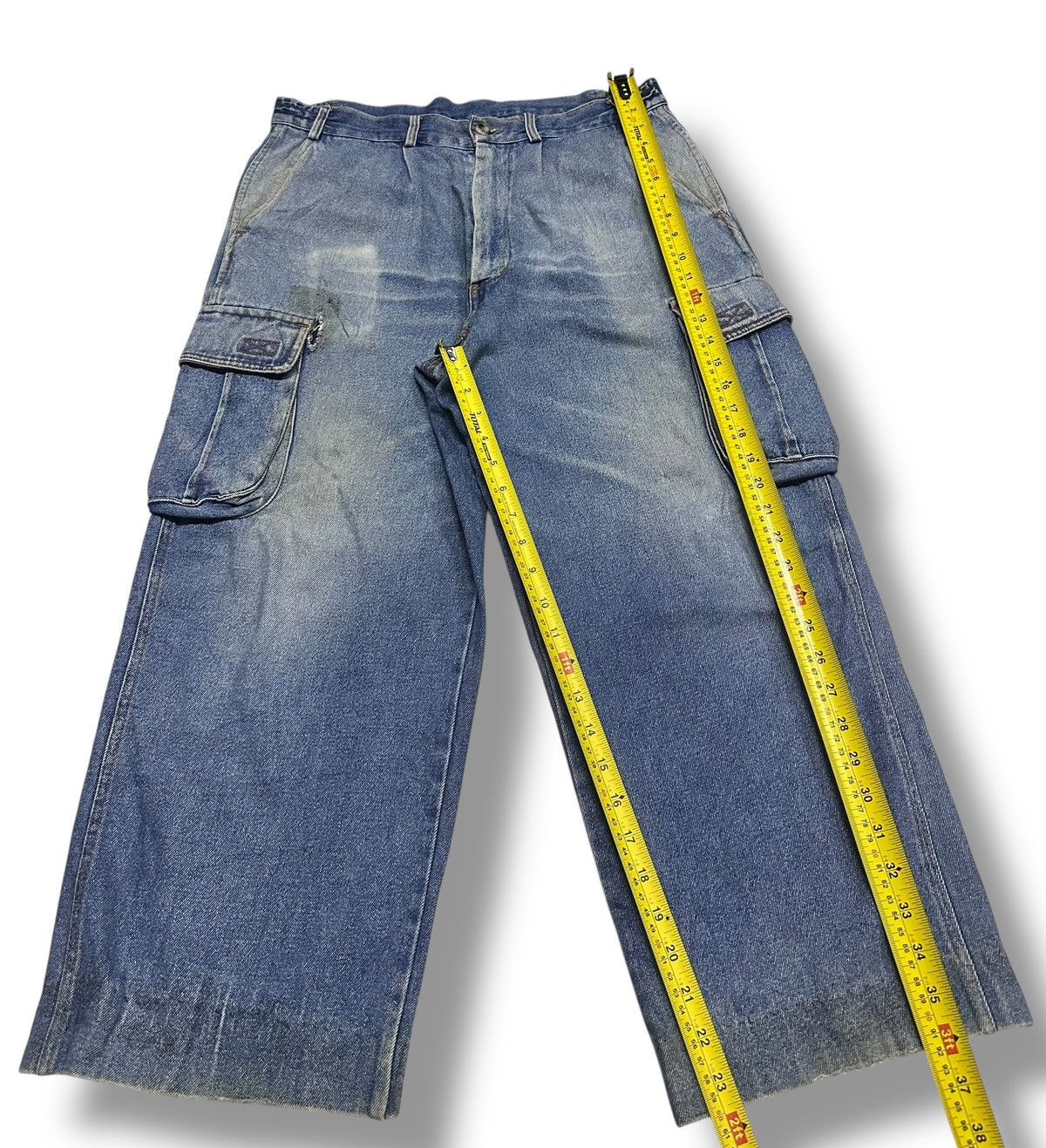 Japanese Brand Vintage Japanese Baggy Loose Style Jeans With Faded Wash Size US 33 - 8 Thumbnail