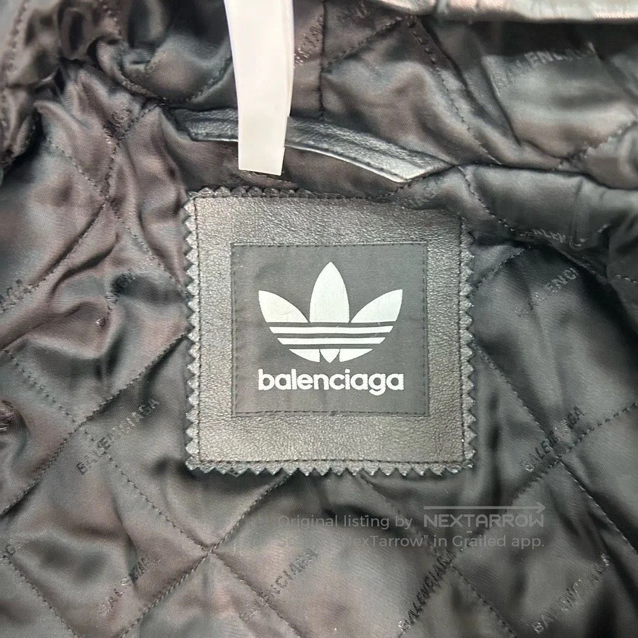 Balenciaga balenciaga x adidas black hooded leather jacket. Size US M / EU 48-50 / 2 - 3 Thumbnail
