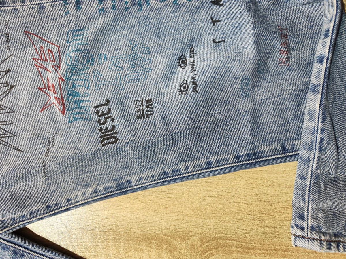 Diesel × Vintage Diesel Mharky slim skinny graffiti jeans size 31 Size US 31 - 5 Thumbnail