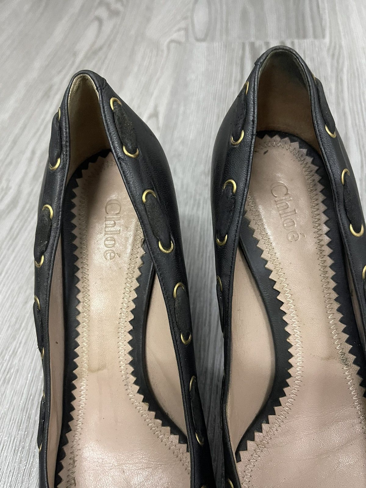 Chloe Black Leather Chloe Heels Size US 8.5 / IT 38.5 - 7 Thumbnail