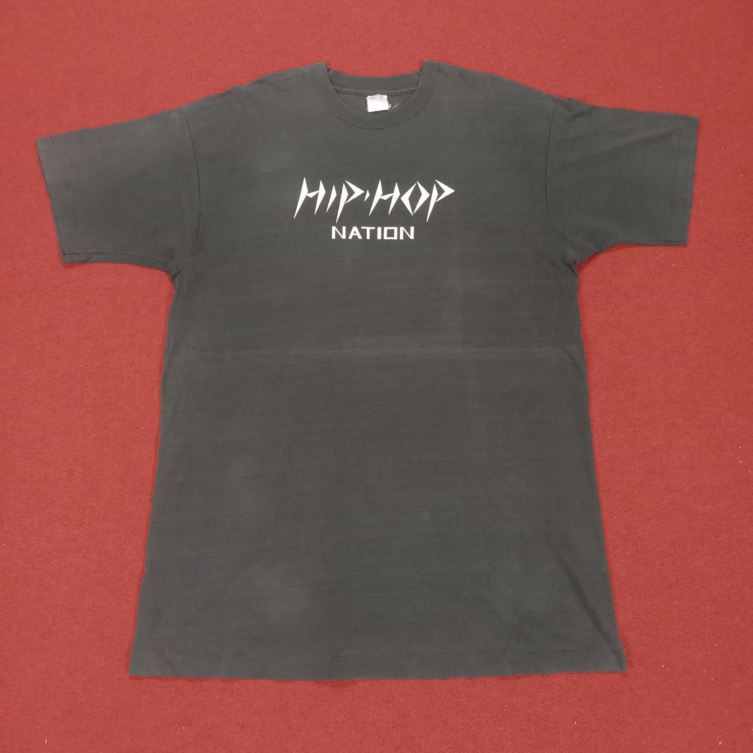 Rap Tees × Vintage Hip Hop Nation Streetwear Style Vintage Tshirt Size US L / EU 52-54 / 3 - 1 Thumbnail