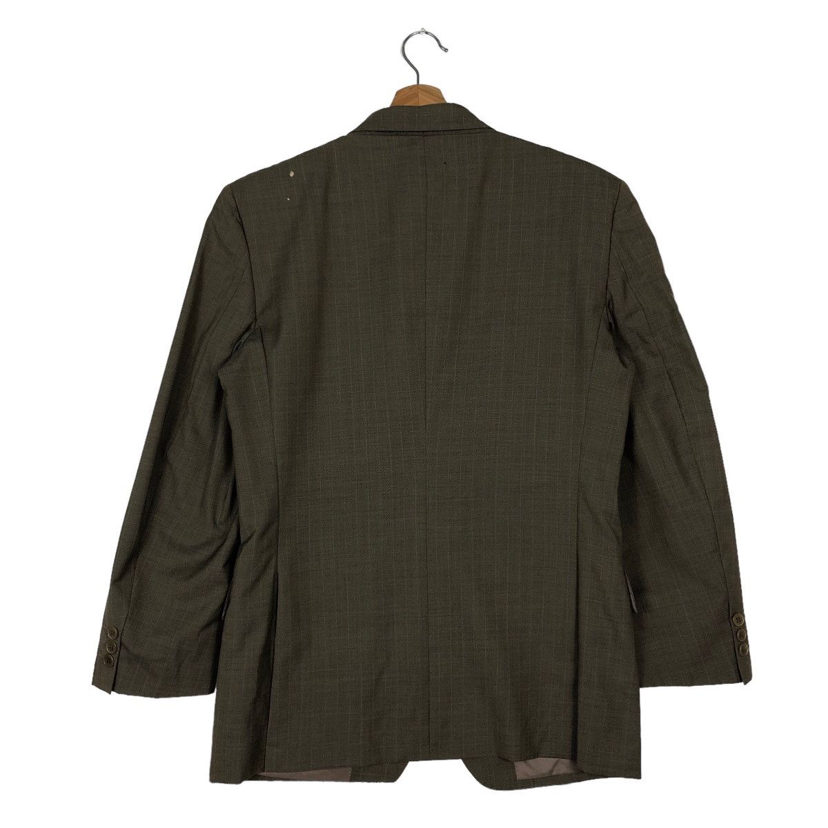 Japanese Brand 🔥Rich Brown - Pin Stripped Double Breast Coats Jacket Size US M / EU 48-50 / 2 - 7 Thumbnail