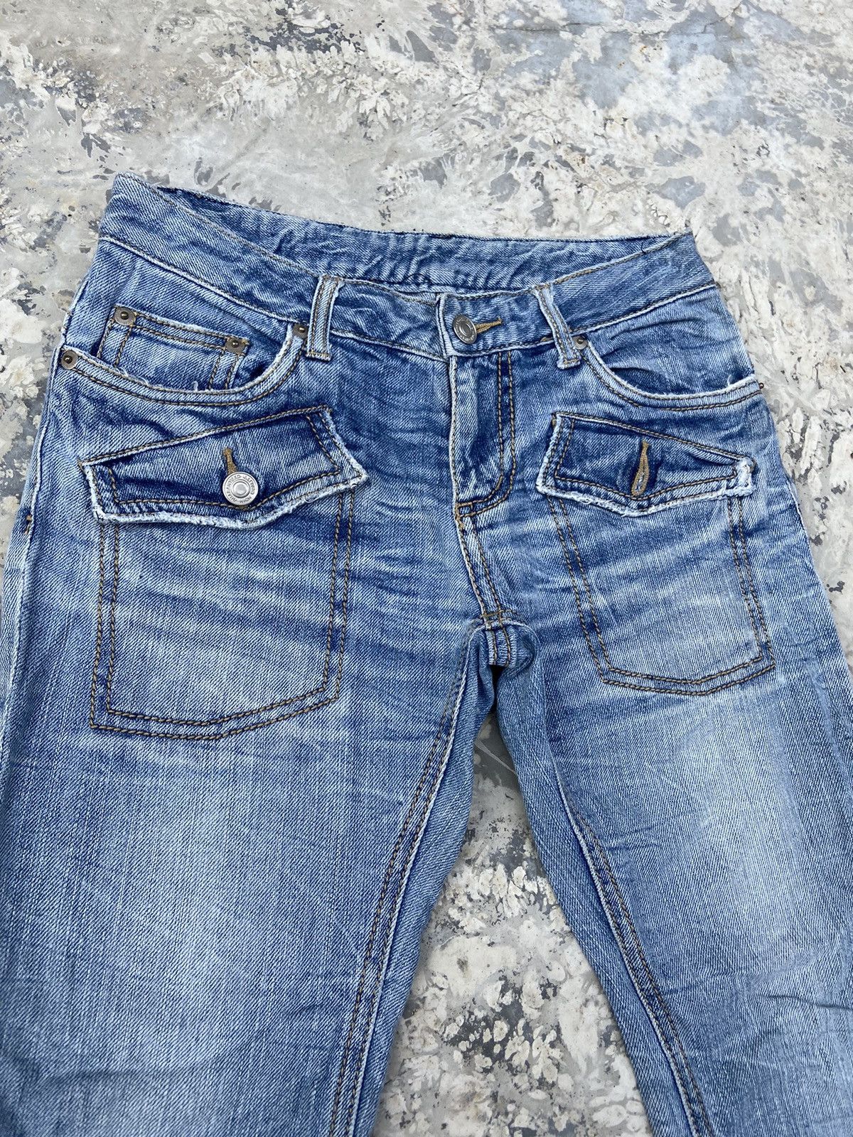 Beauty Beast × Hysteric Glamour × Vintage Vintage Y2K denim flare japanese double pocket Size 27" / US 4 / IT 40 - 5 Thumbnail