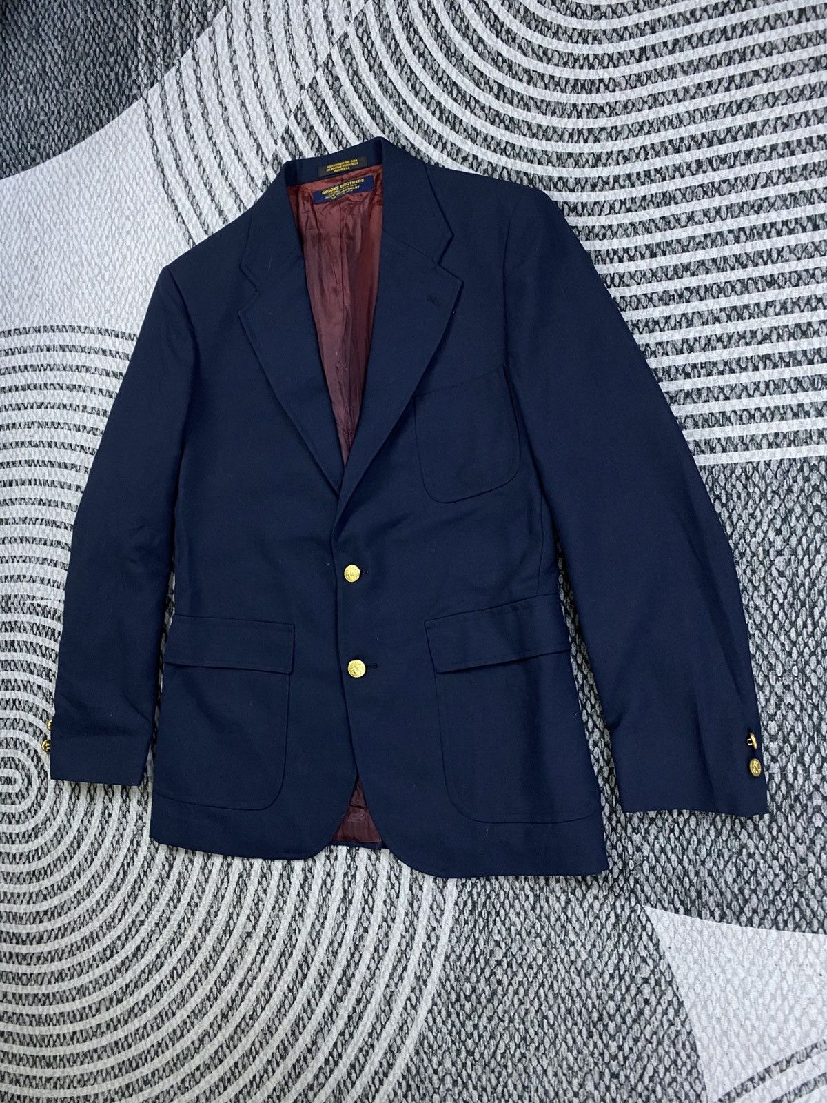 Brooks Brothers Vtg Brook Brothers Navy Color Double Button Blazer Jacket Size US M / EU 48-50 / 2 - 4 Thumbnail