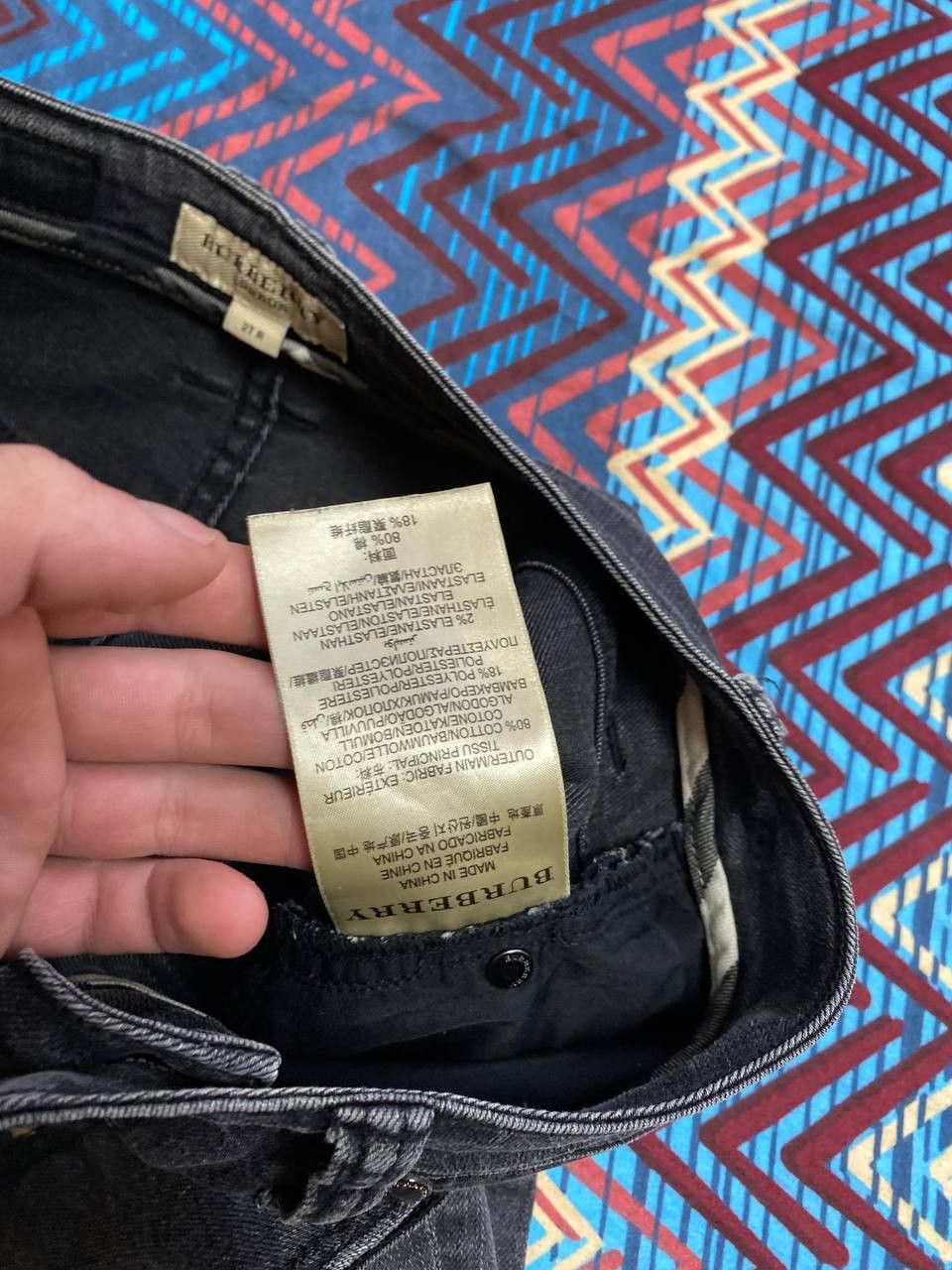 Burberry × Vintage Vintage Burberry Slim Straight denim jeans Size 27" / US 4 / IT 40 - 3 Thumbnail