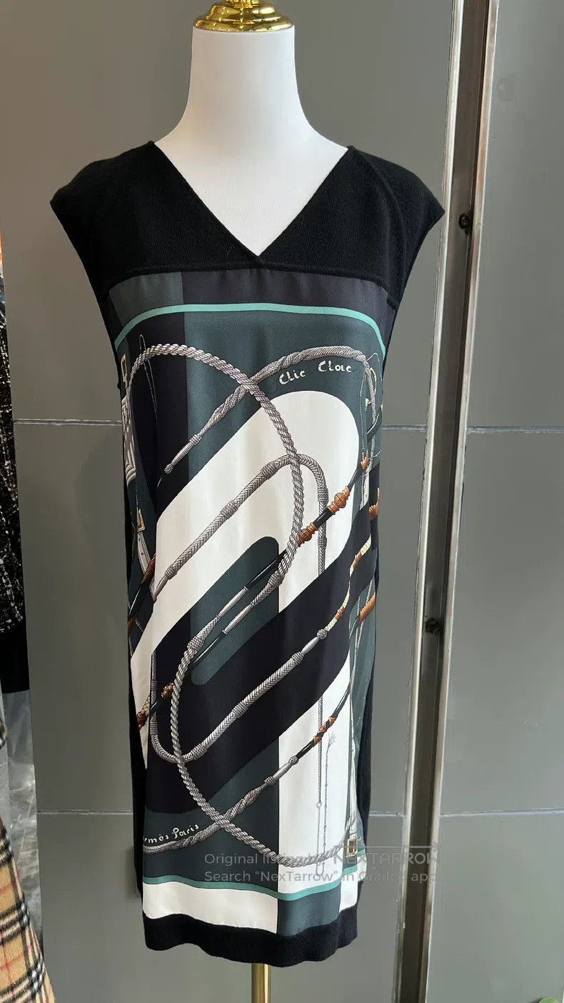 Hermes Hermes Silk Sleeveless Dress Size XS / US 0-2 / IT 36-38 - 1 Thumbnail