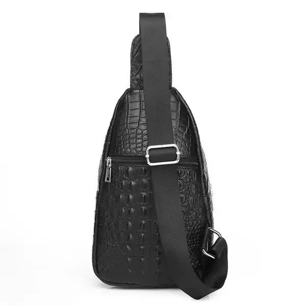 Japanese Brand Crocodile Grain Chest Bag Size ONE SIZE - 4 Thumbnail
