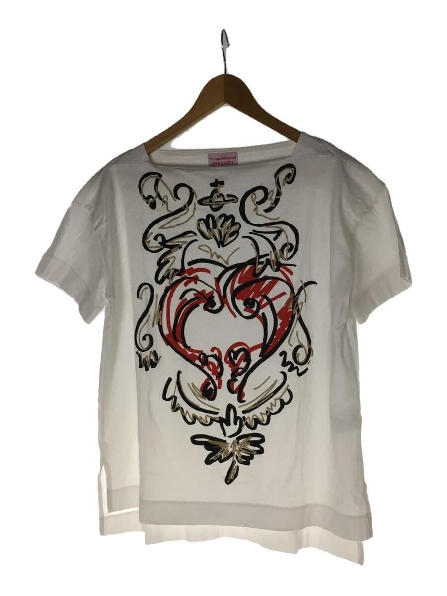 image of Vivienne Westwood Orb Heart T-Shirt in White, Men's (Size Medium)