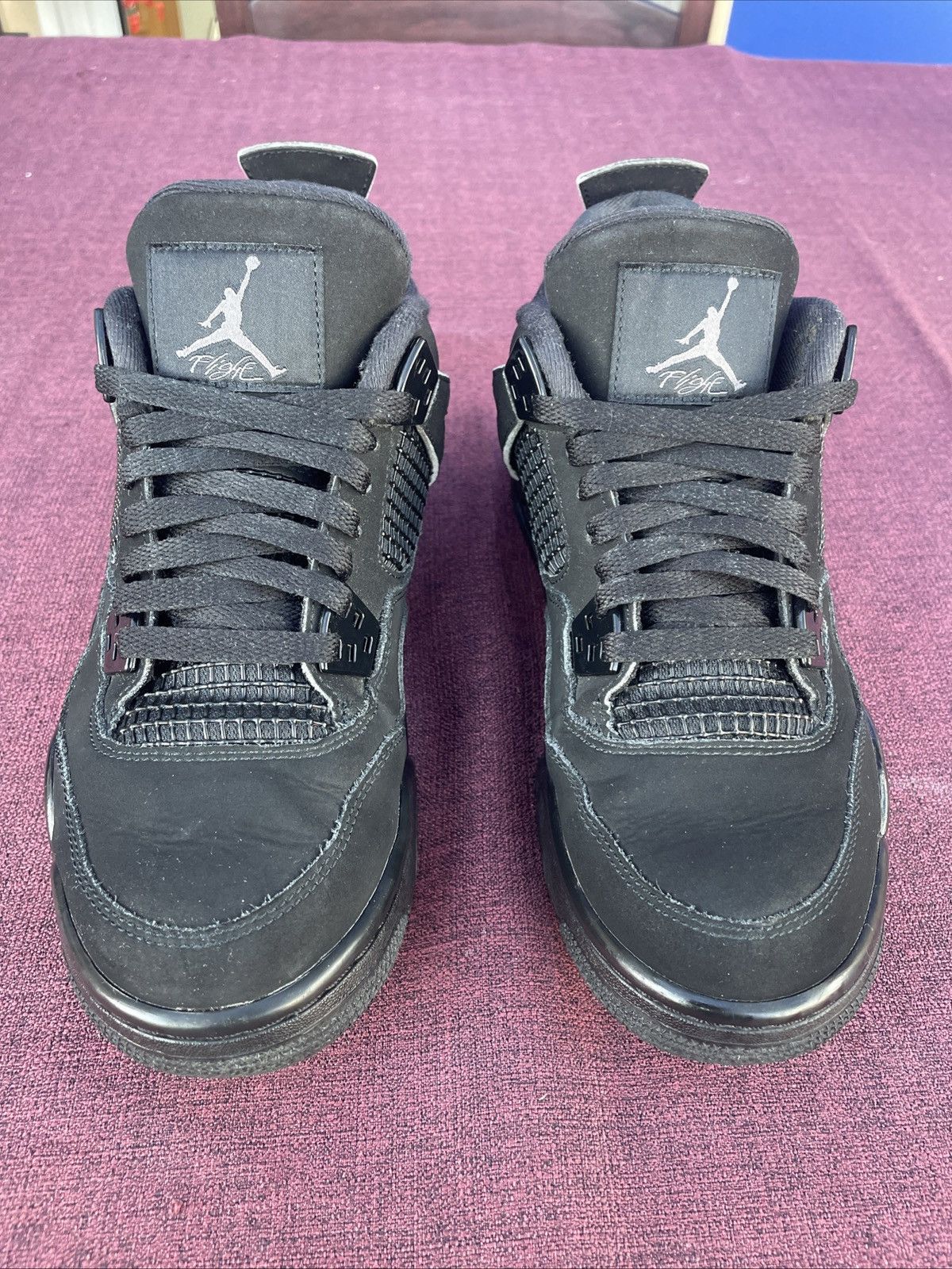 Jordan Brand × Nike Jordan 4 Black Cat gs 2020 Size 7y/8.5w Size US 8.5 / IT 38.5 - 4 Thumbnail