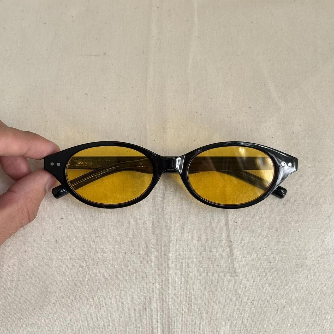 Other y2k sporty black round aviator sunglasses Size ONE SIZE - 6 Thumbnail