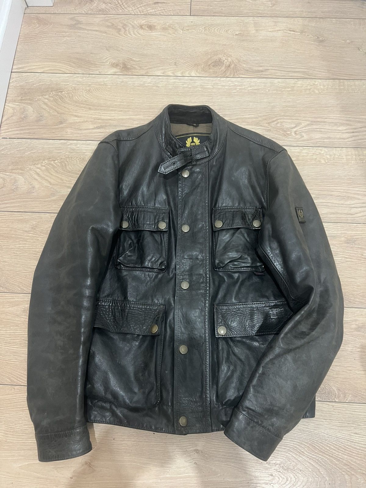 Belstaff Beautiful Belstaff Brad Leather Jacket. Antique Black. Size US L / EU 52-54 / 3 - 5 Thumbnail