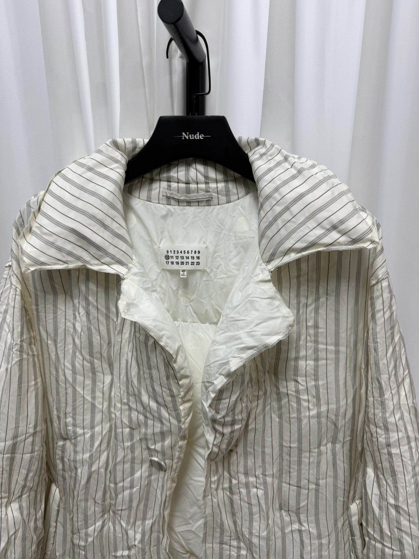 Maison Margiela Maison Margiela Striped Quilted Coat Size US S / EU 44-46 / 1 - 3 Thumbnail