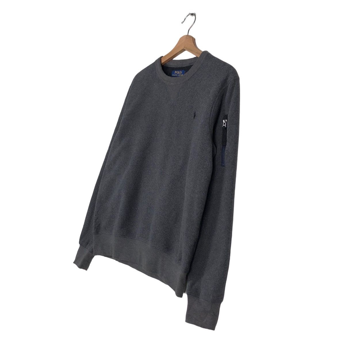 Polo Ralph Lauren 🔥Rich Grey Long Sleeve Sweatshirt Polo Ralph Lauren Size US M / EU 48-50 / 2 - 2 Thumbnail