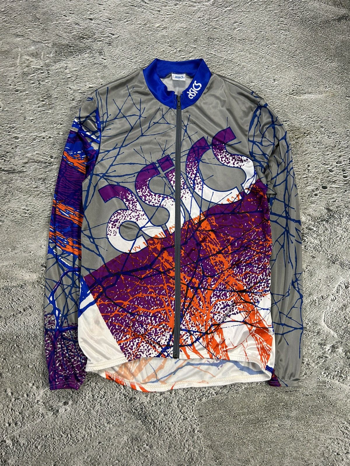 Asics × Vintage Asics vintage cycling jersey longsleeve full zip rave Size US L / EU 52-54 / 3 - 1 Thumbnail