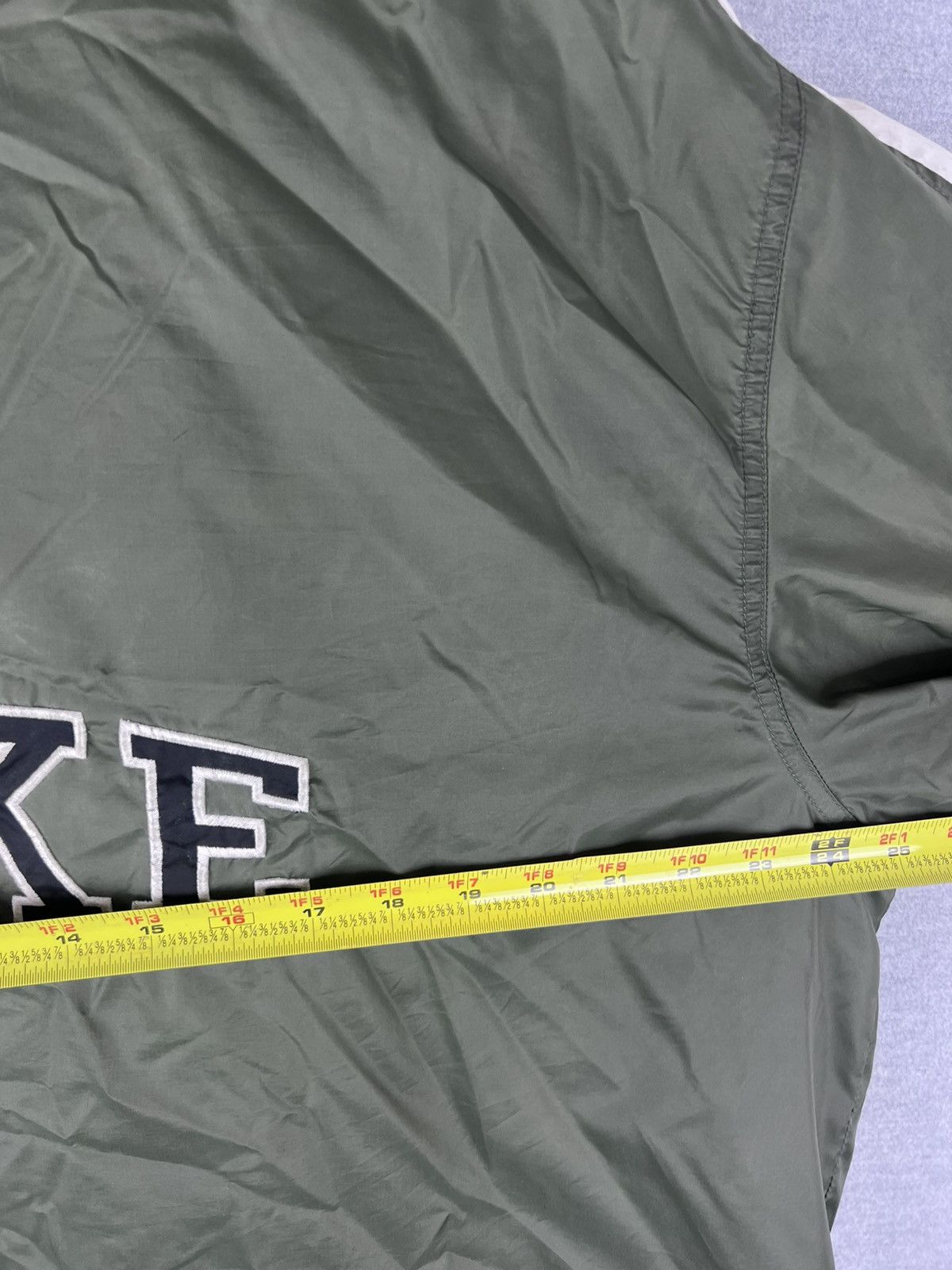Nike Vintage 1990s Nike Long Forest Green Heavy Windbreaker XL Size US XL / EU 56 / 4 - 11 Thumbnail