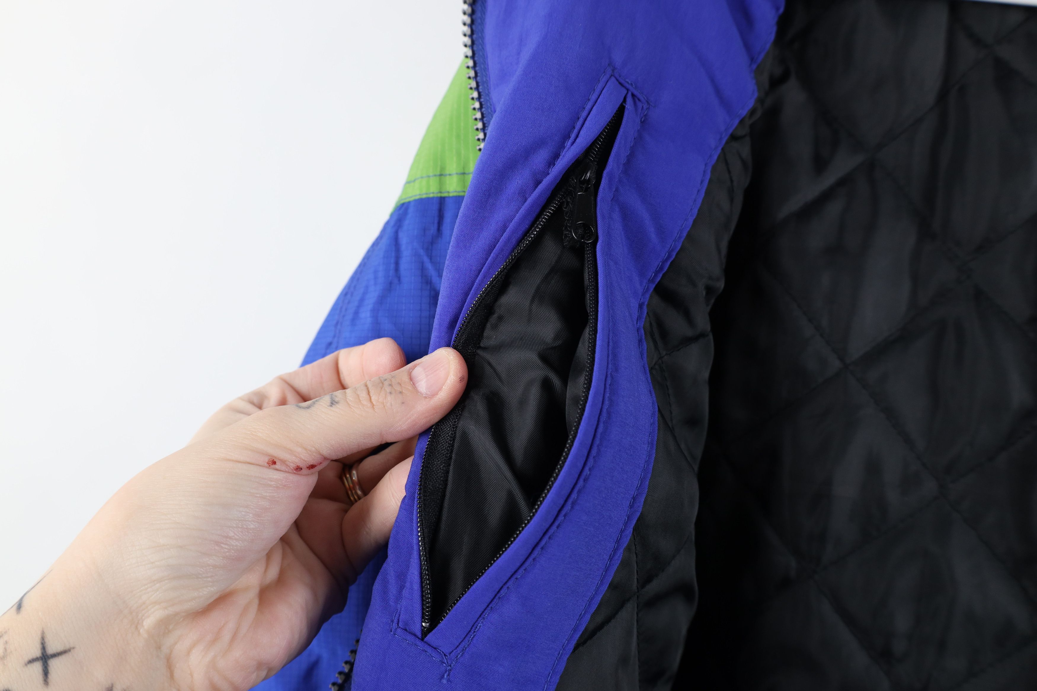 Vintage Vintage 90s Streetwear Quilted Hooded Snowboard Parka Jacket Size XL / US 12-14 / IT 48-50 - 14 Thumbnail