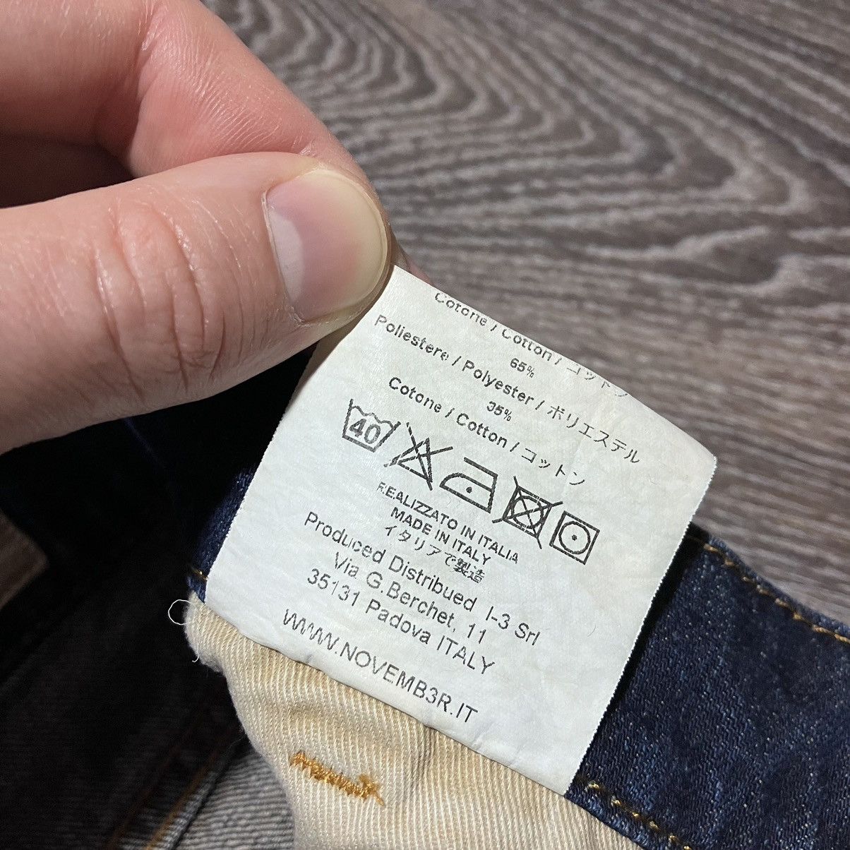 November NOVEMBER Tomorrow Distressed Denim Washed Dark Blue Jeans Size US 31 - 17 Thumbnail