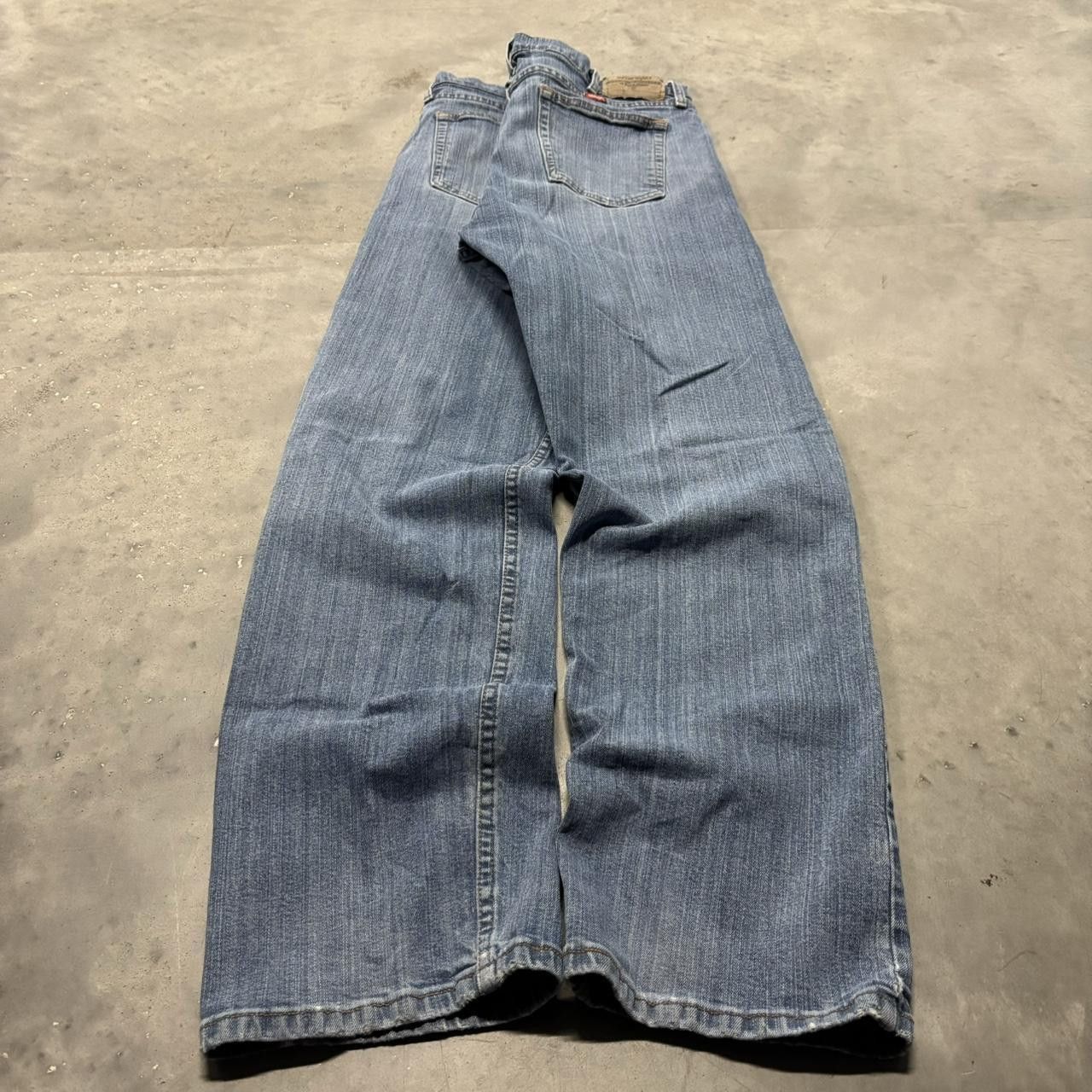 Japanese Brand × Vintage Crazy Vintage Y2K/2000s Grunge Light Wash Denim Jeans! Size US 34 / EU 50 - 4 Thumbnail