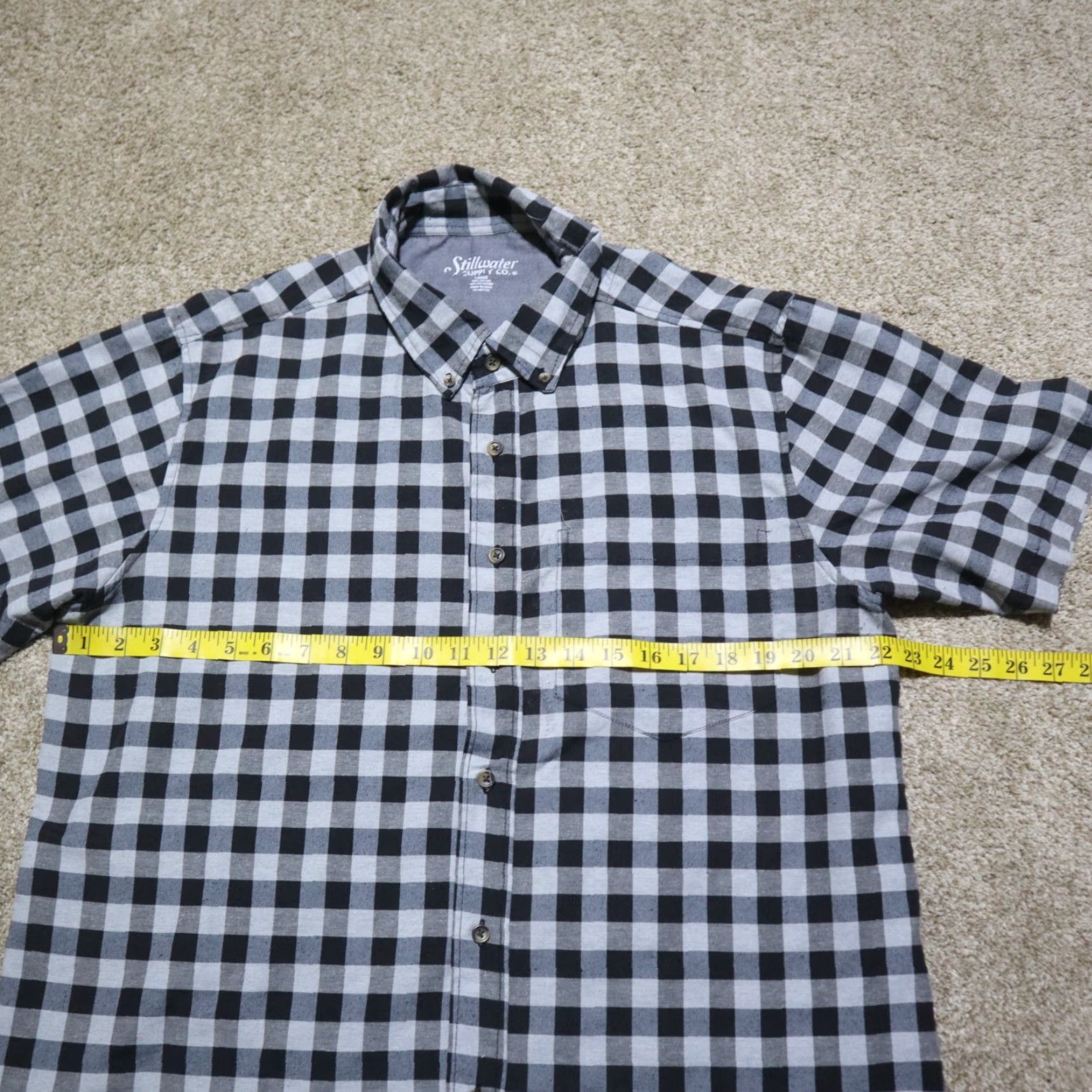 Vintage Stillwater Supply Co Shirt Adult Men Size L Black Check Button-Up Shirt Size US L / EU 52-54 / 3 - 4 Thumbnail